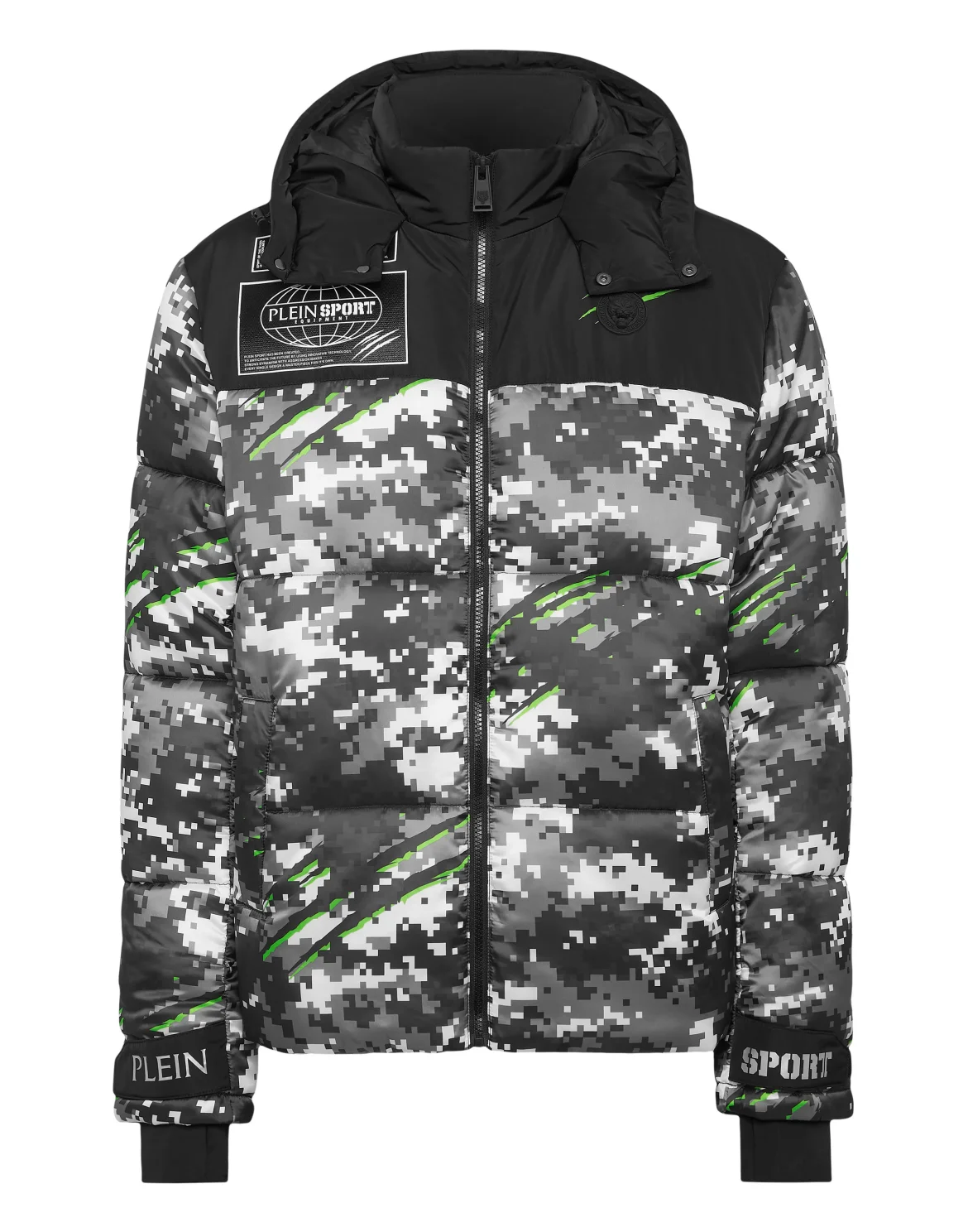 Nylon Puffer Jacket Pixel, цвет: Черный