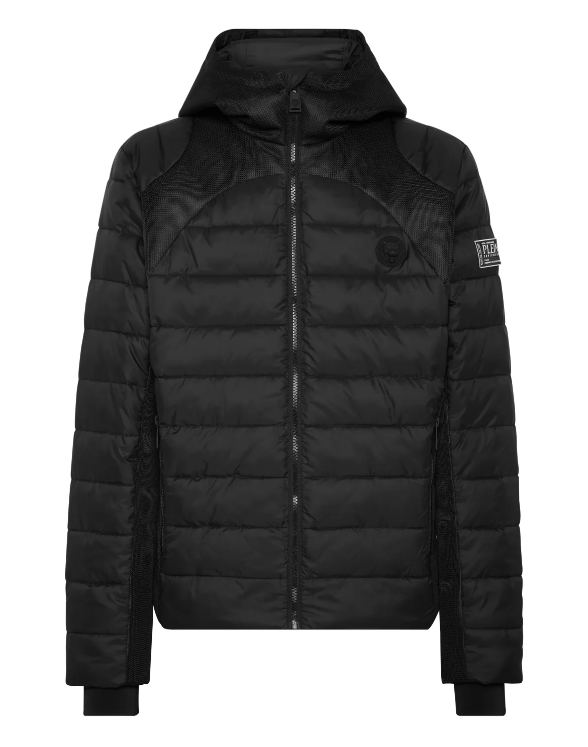 Nylon Puffered Jacket, цвет: Черный