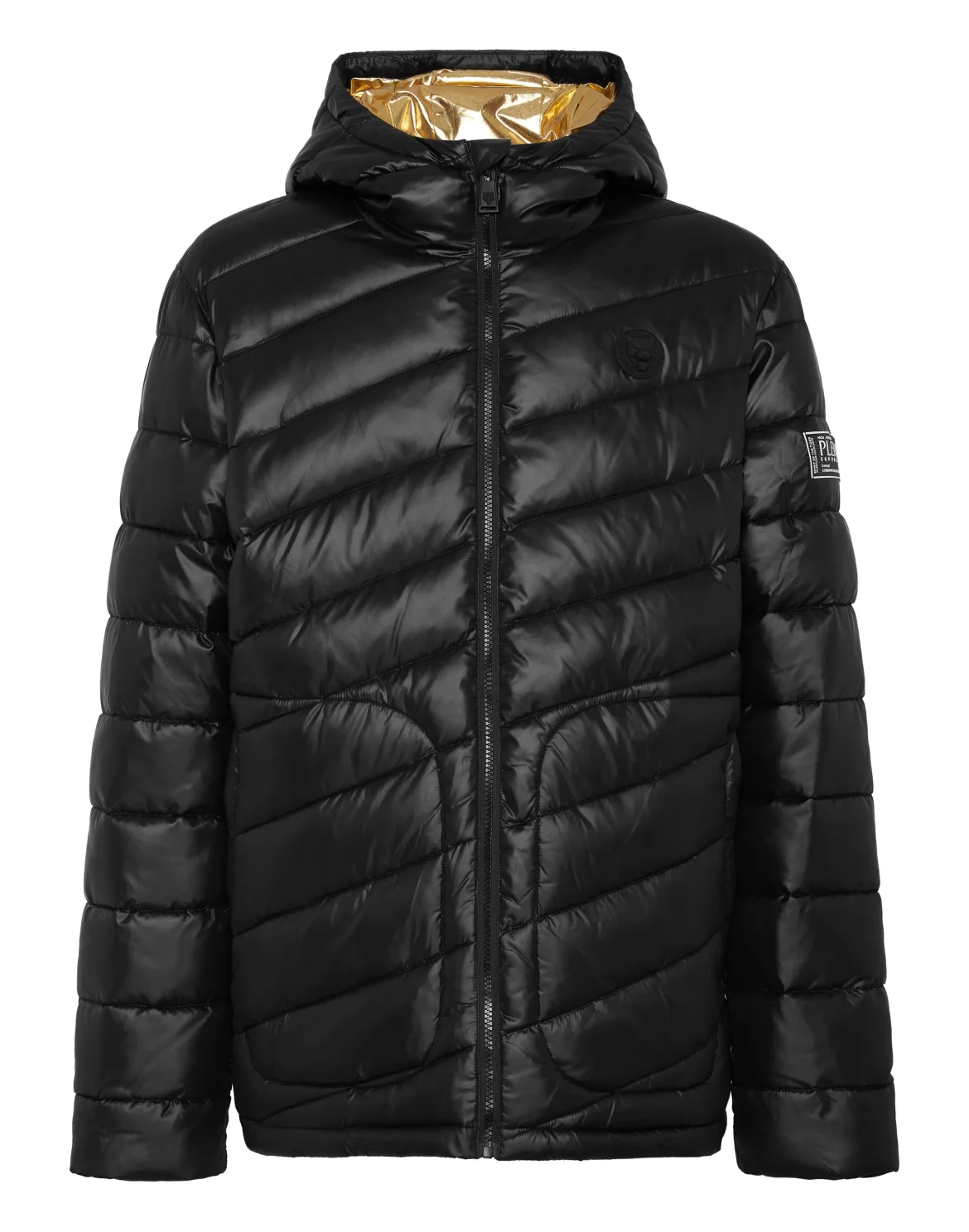 Nylon Puffered Jacket, цвет: Черный