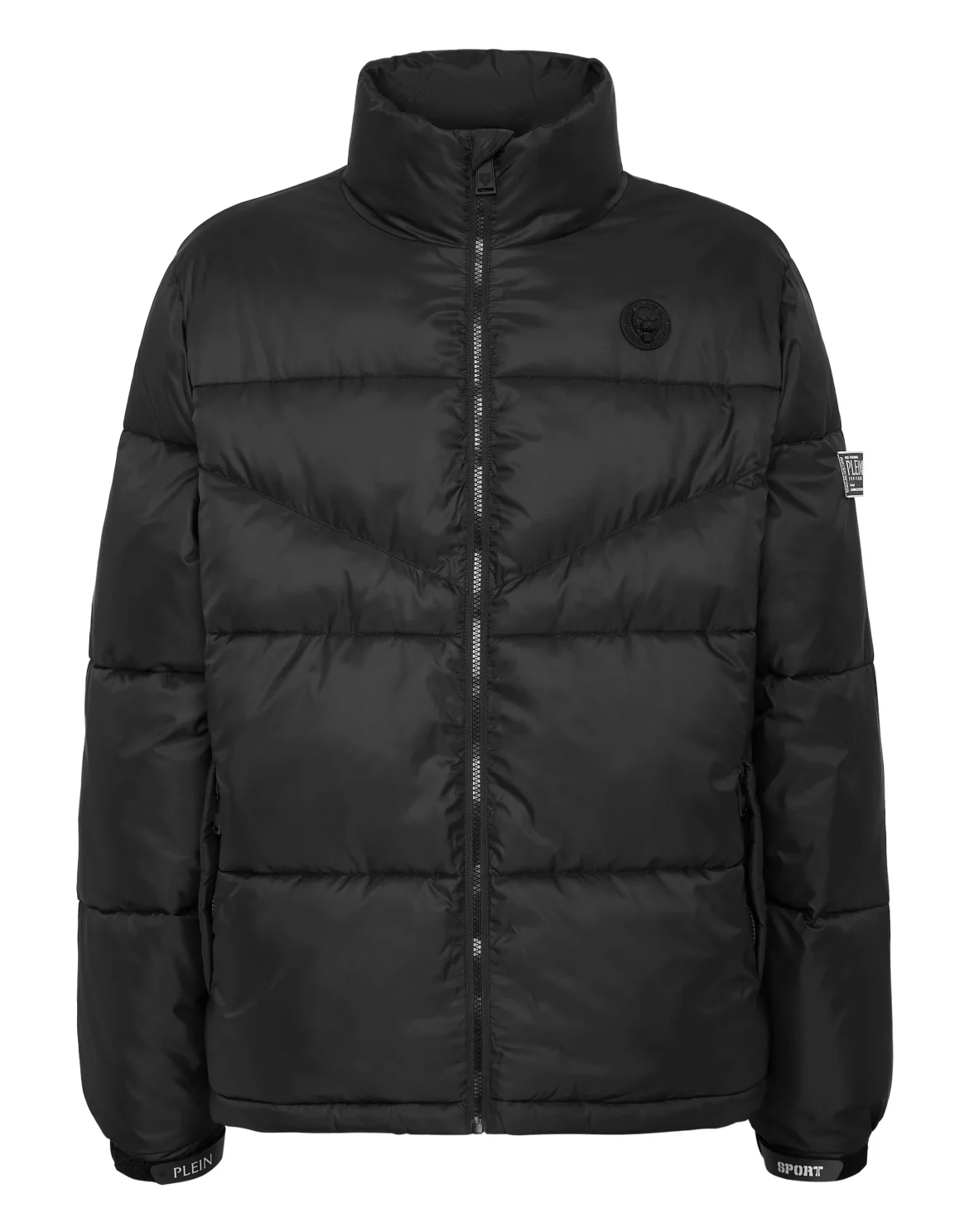 Nylon Puffered Jacket, цвет: Черный