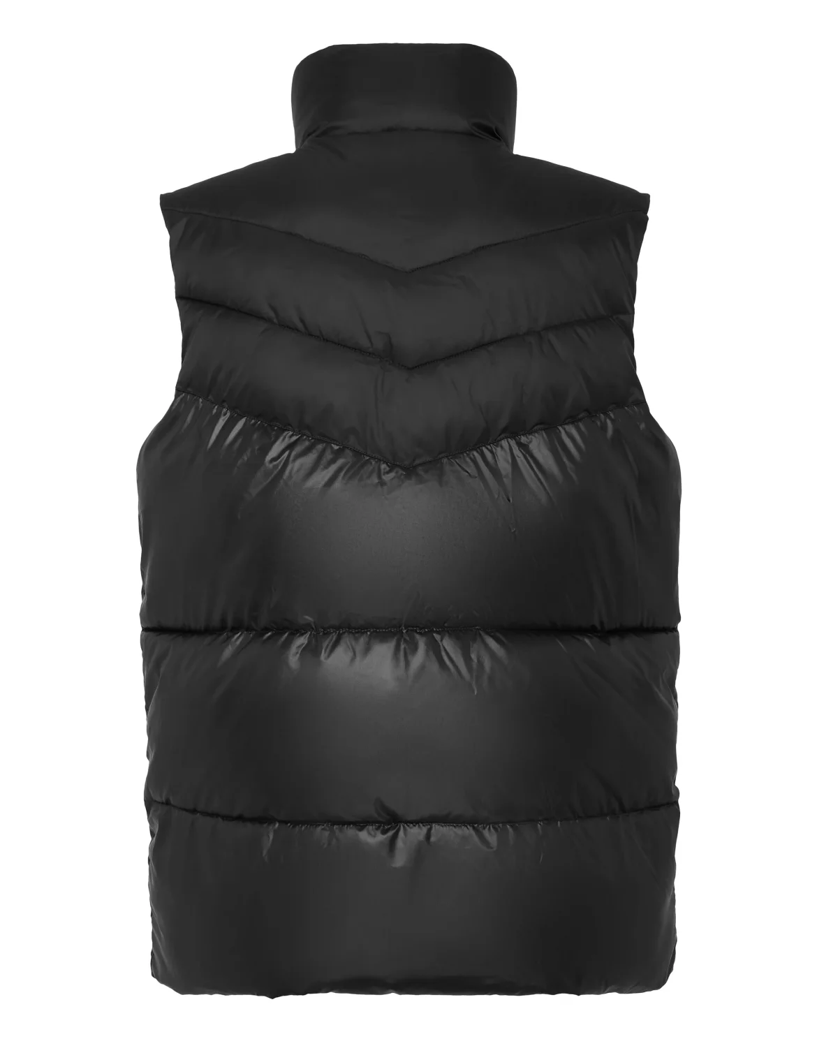 Nylon Puffered Vest Jacket, цвет: Черный