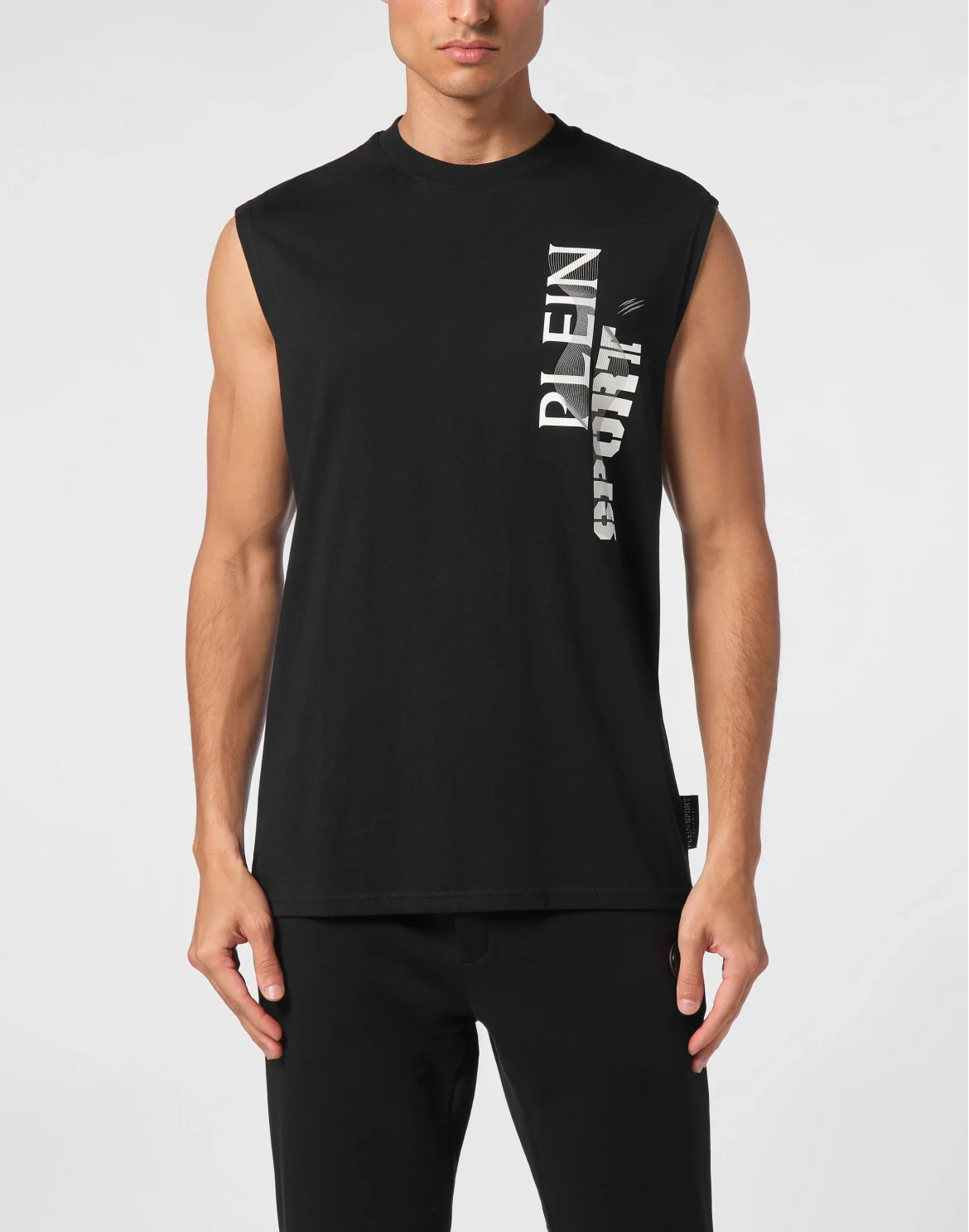 Sleeveless T-shirt Round Neck SS Wave, цвет: Черный