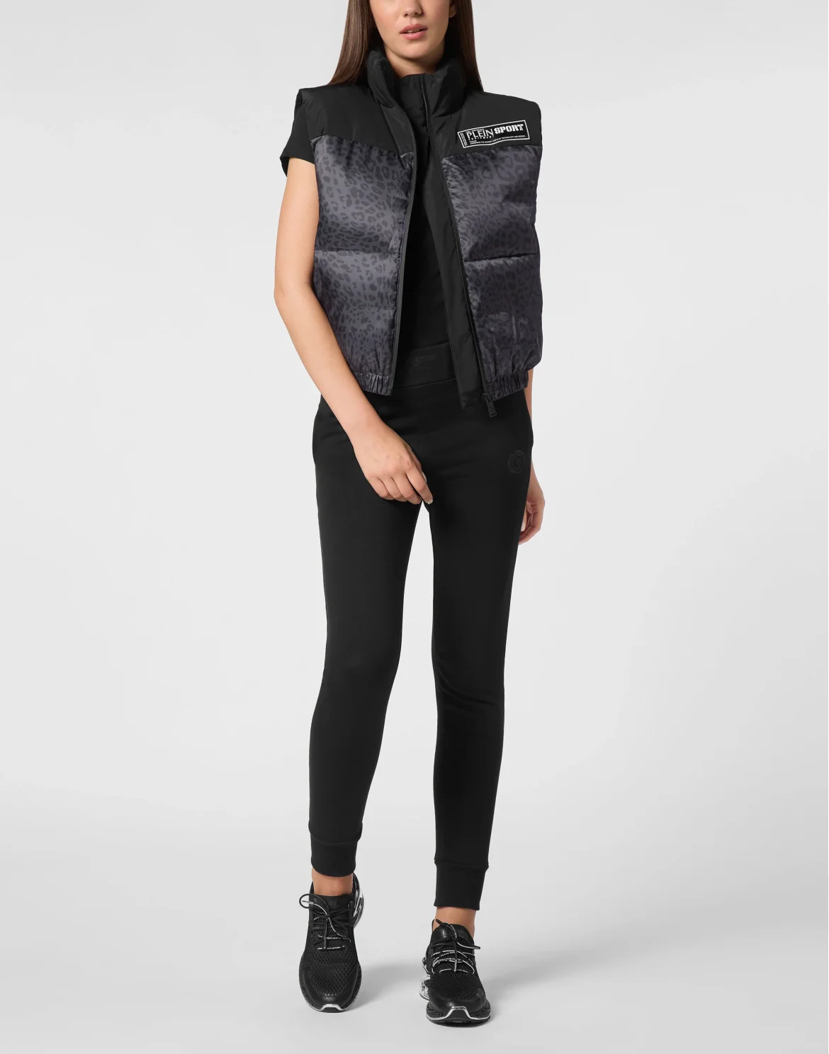 Padded Vest Leopard, цвет: Черный