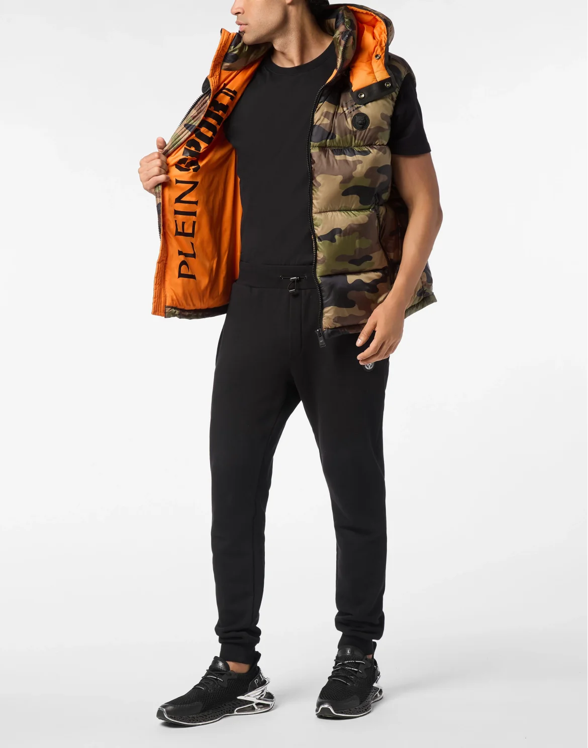 Puffer Jacket Vest Camouflage Camouflage, цвет: Камуфляж