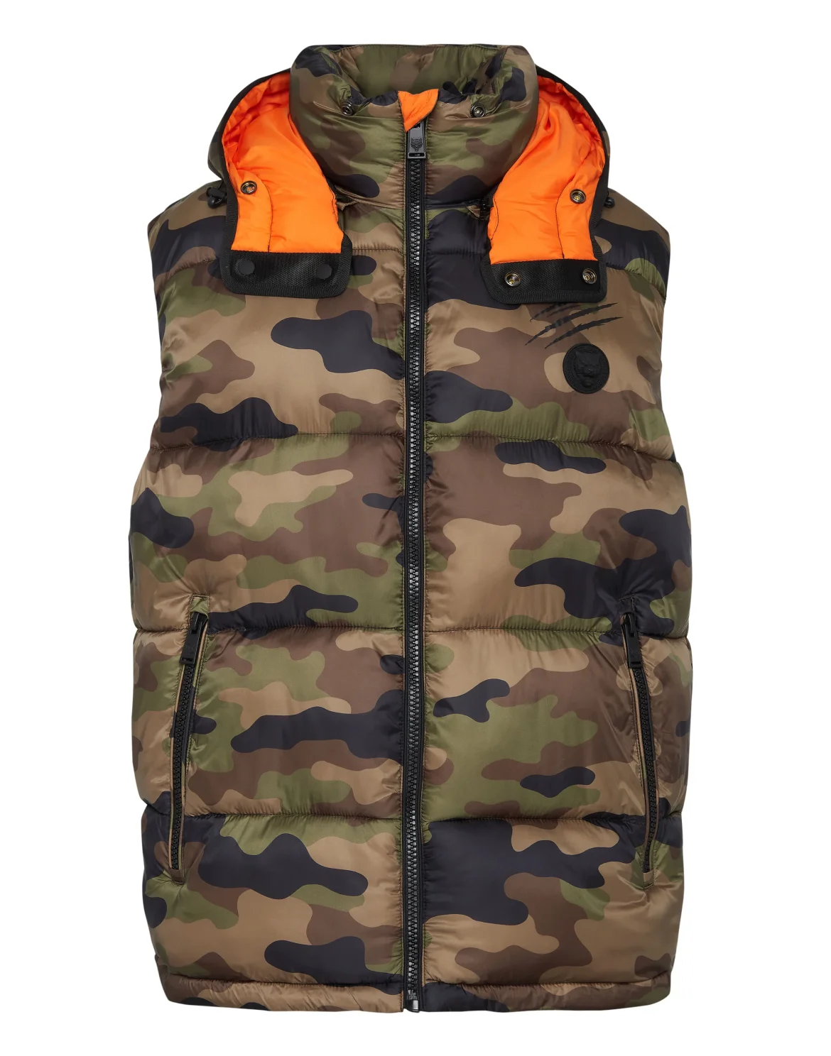 Puffer Jacket Vest Camouflage Camouflage, цвет: Камуфляж