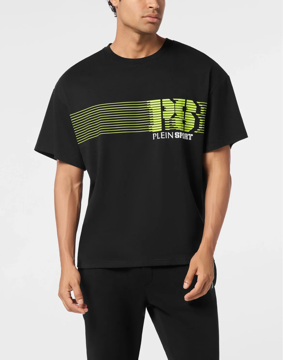 Round Neck T-Shirt Logo Stripes, цвет: Зеленый