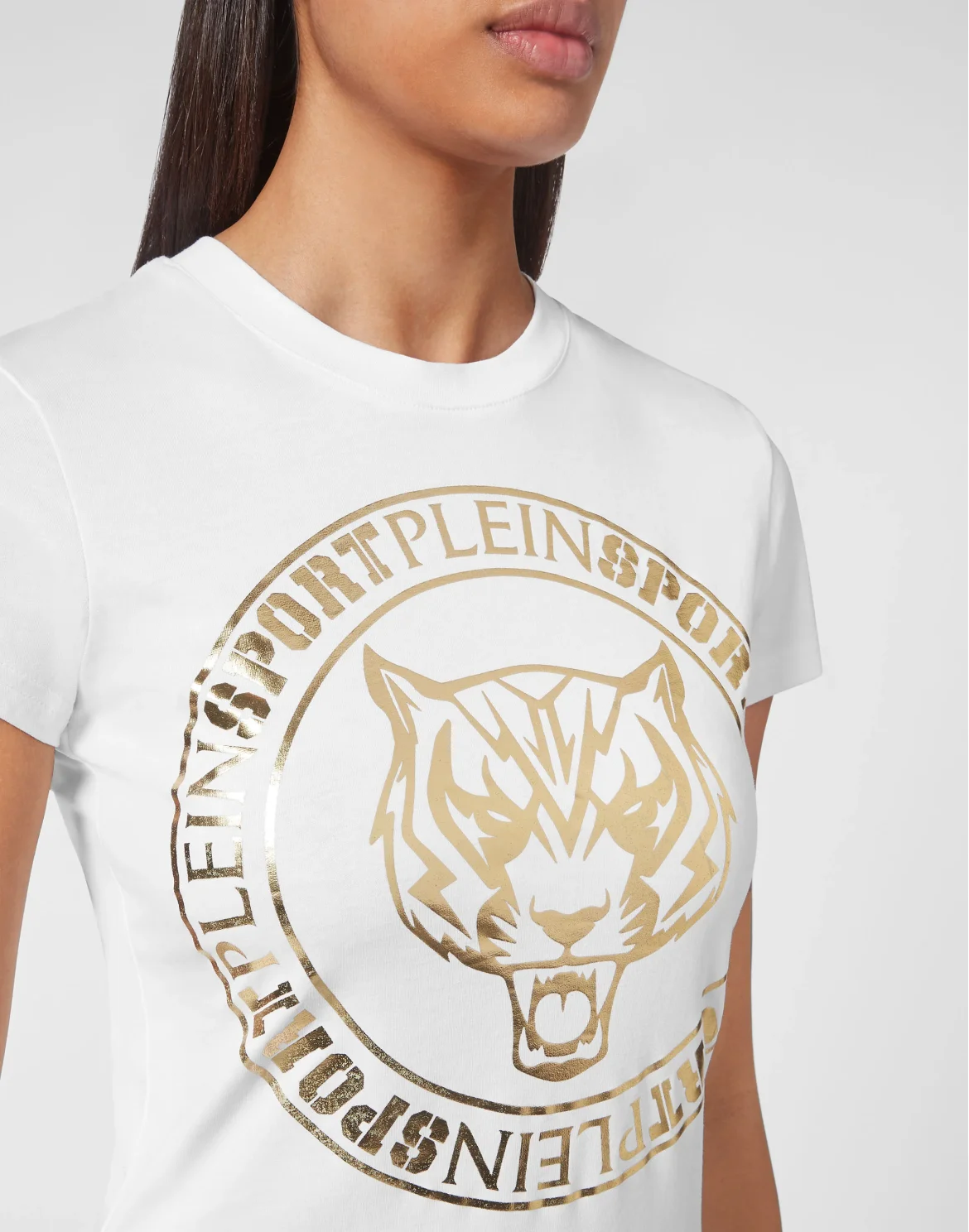 T-shirt Round Neck SS Sexy Pure Fit Tiger, цвет: Белый