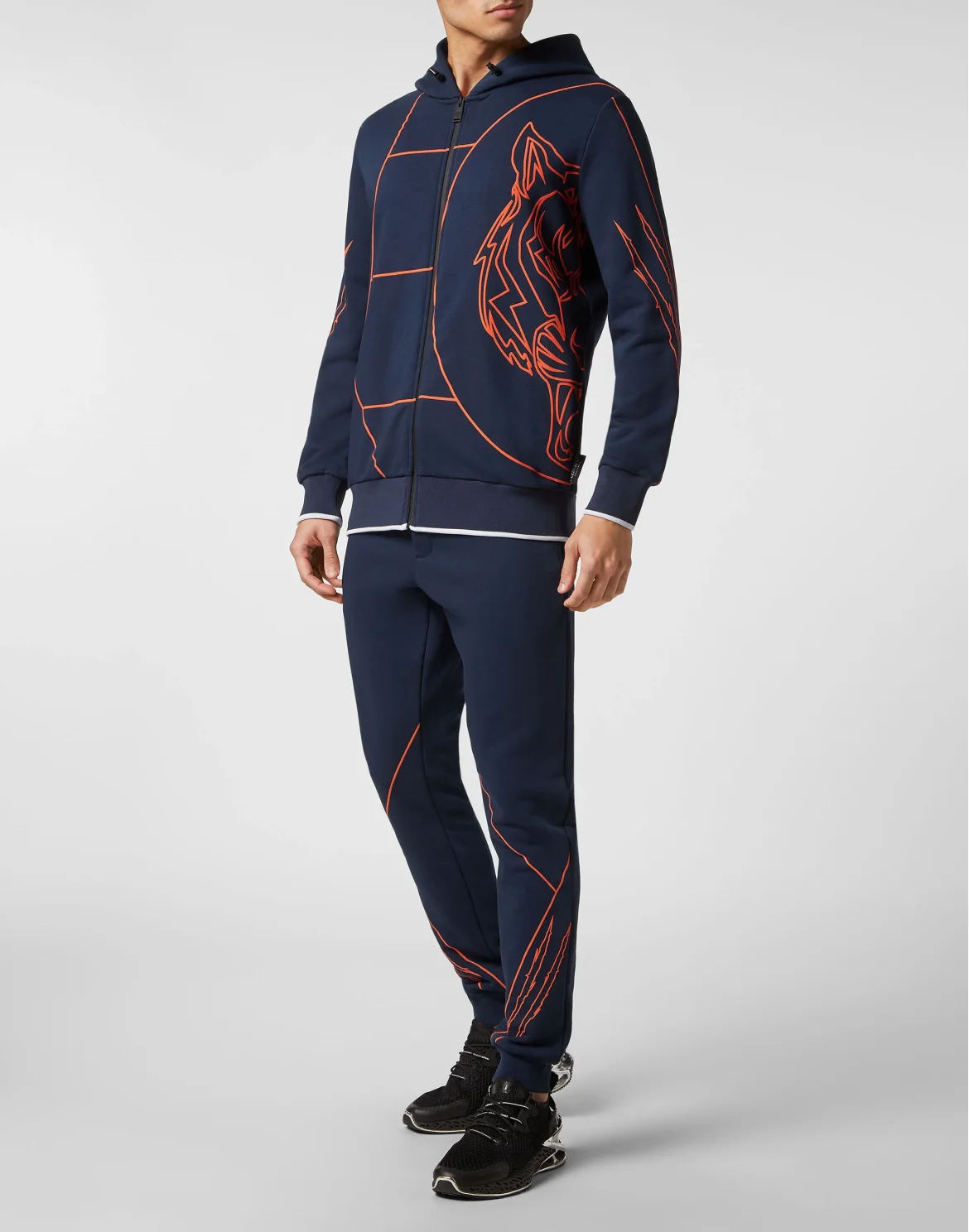 Jogging Tracksuit: Sweatjacket/Trousers Tiger Court Edition, цвет: Синий