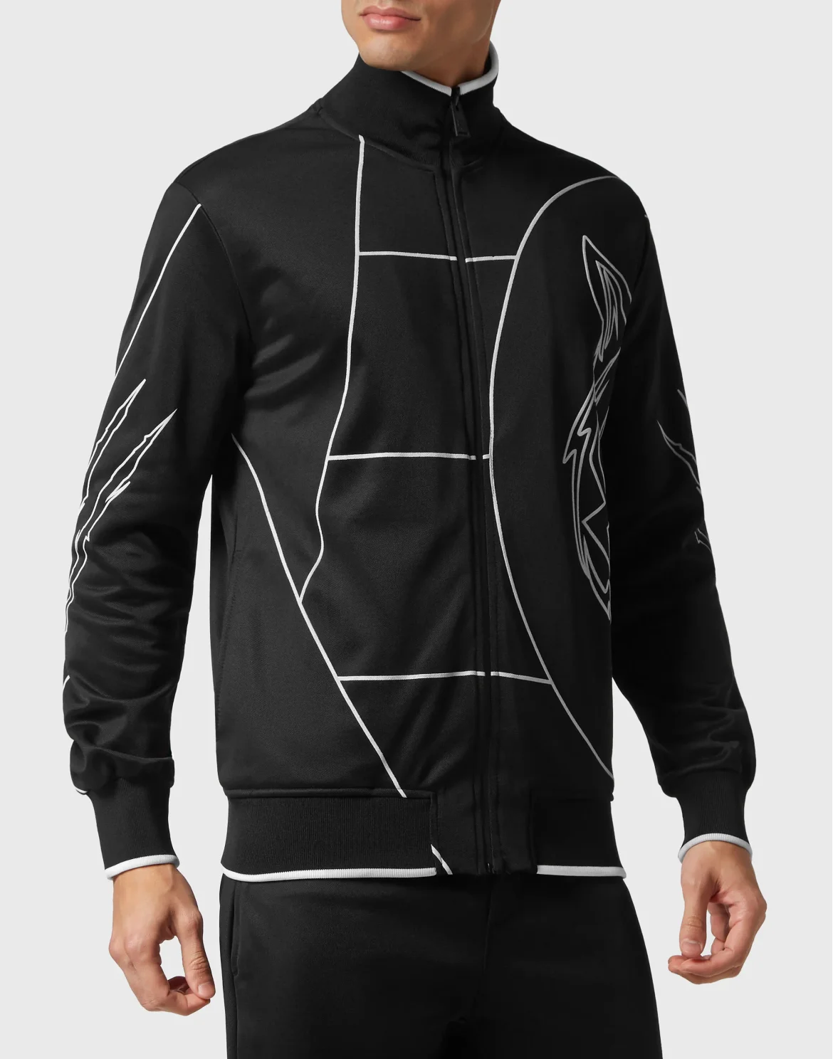 Jogging Tracksuit: Top/Trousers Tiger Court Edition, цвет: Черный