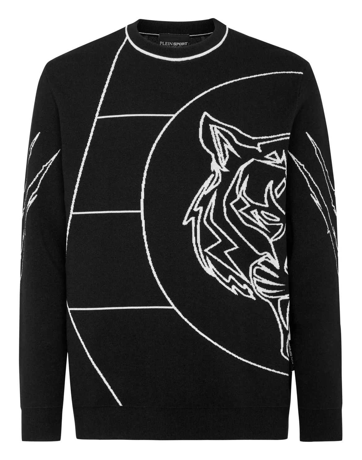 Knit Pullover Round Neck LS Tiger Court Edition, цвет: Черный