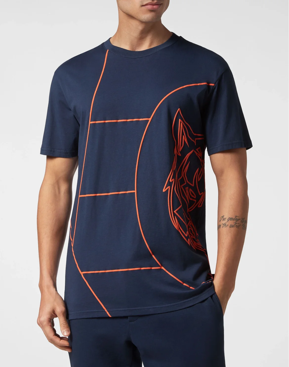 T-shirt Round Neck SS Tiger Court Edition, цвет: Синий