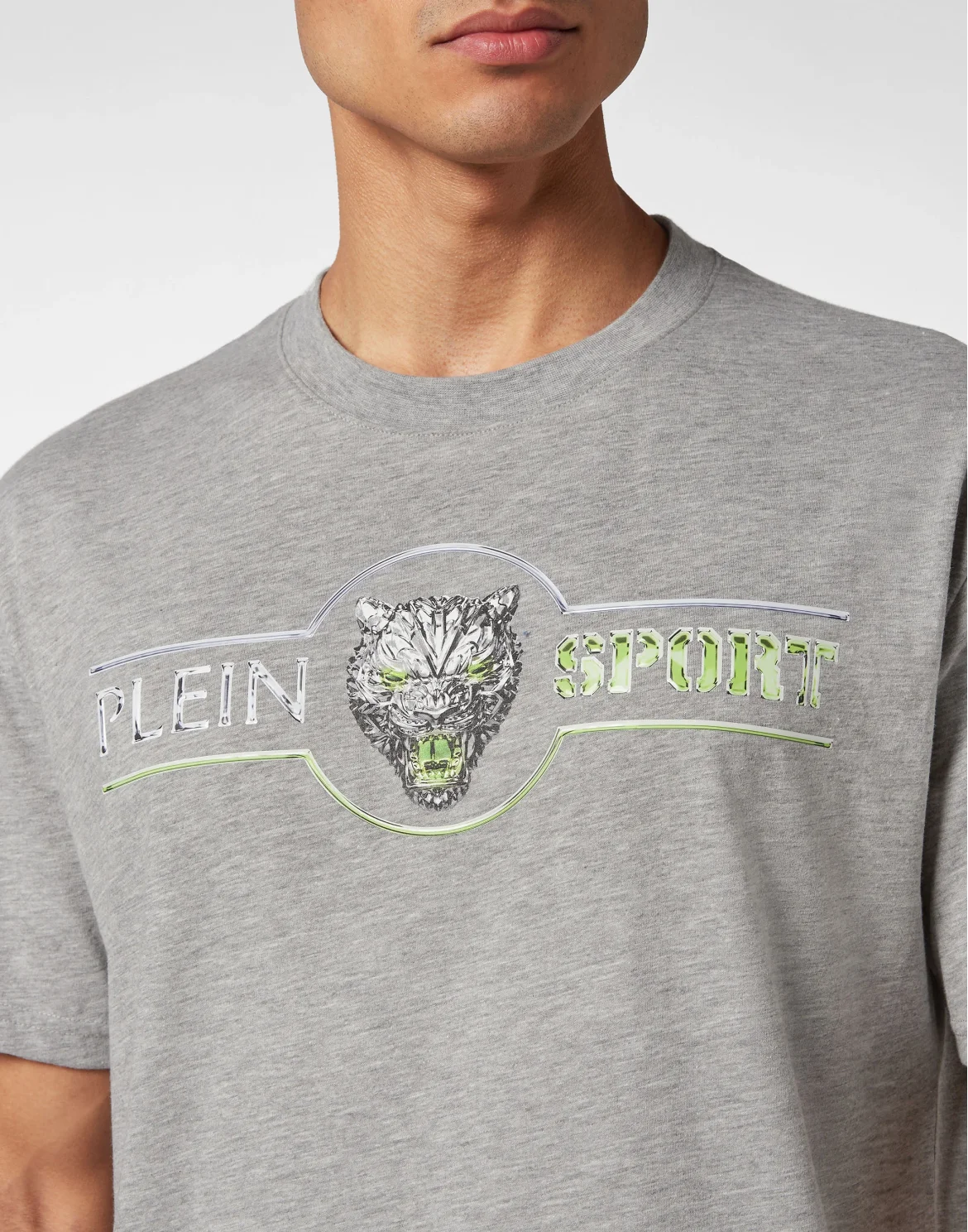 T-shirt Round Neck SS Chrome Scratch Edition, цвет: Серый