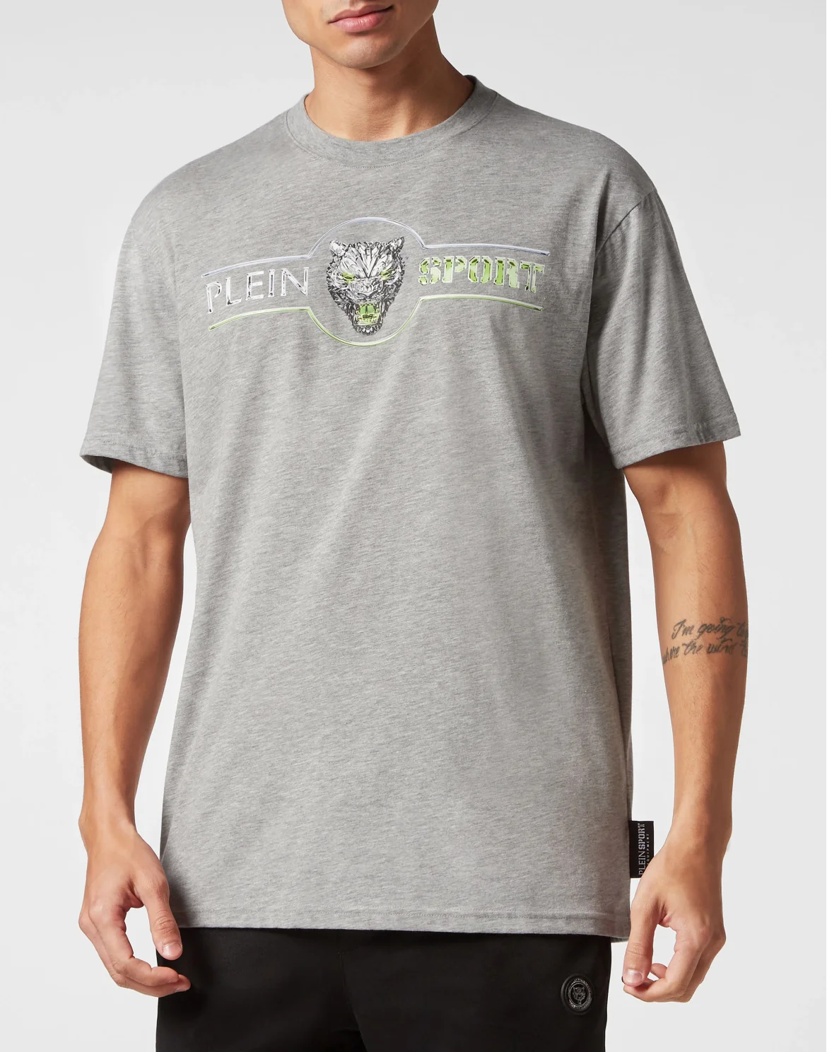T-shirt Round Neck SS Chrome Scratch Edition, цвет: Серый