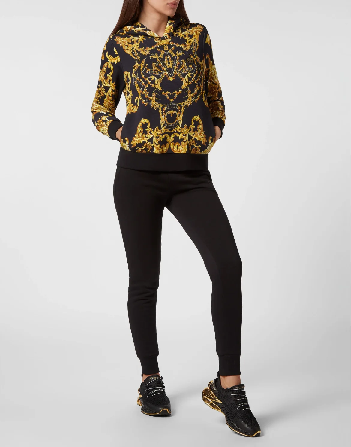 Hoodie sweatshirt Baroque, цвет: Черный