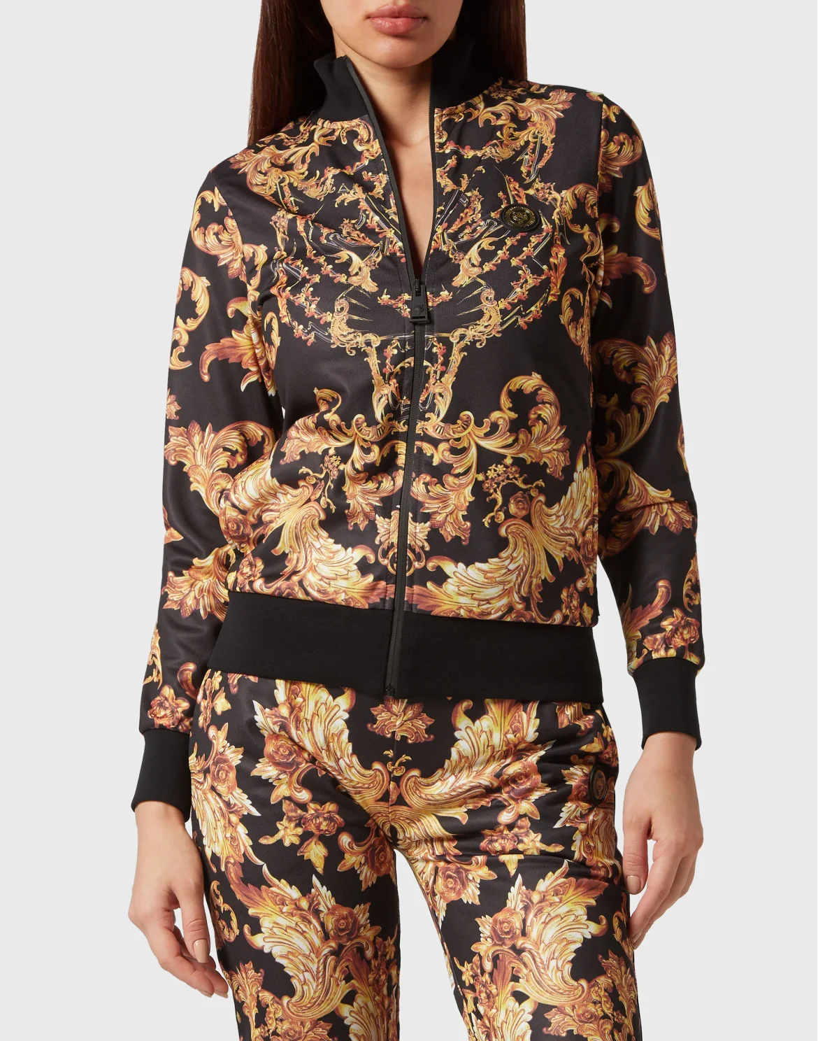 Jogging Tracksuit: Top/Trousers Baroque, цвет: Черный