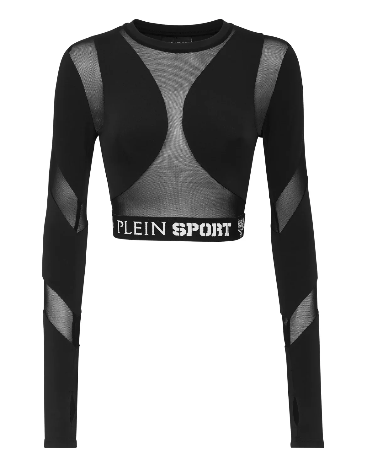 Jogging Crop Top LS Plein Sport, цвет: Черный