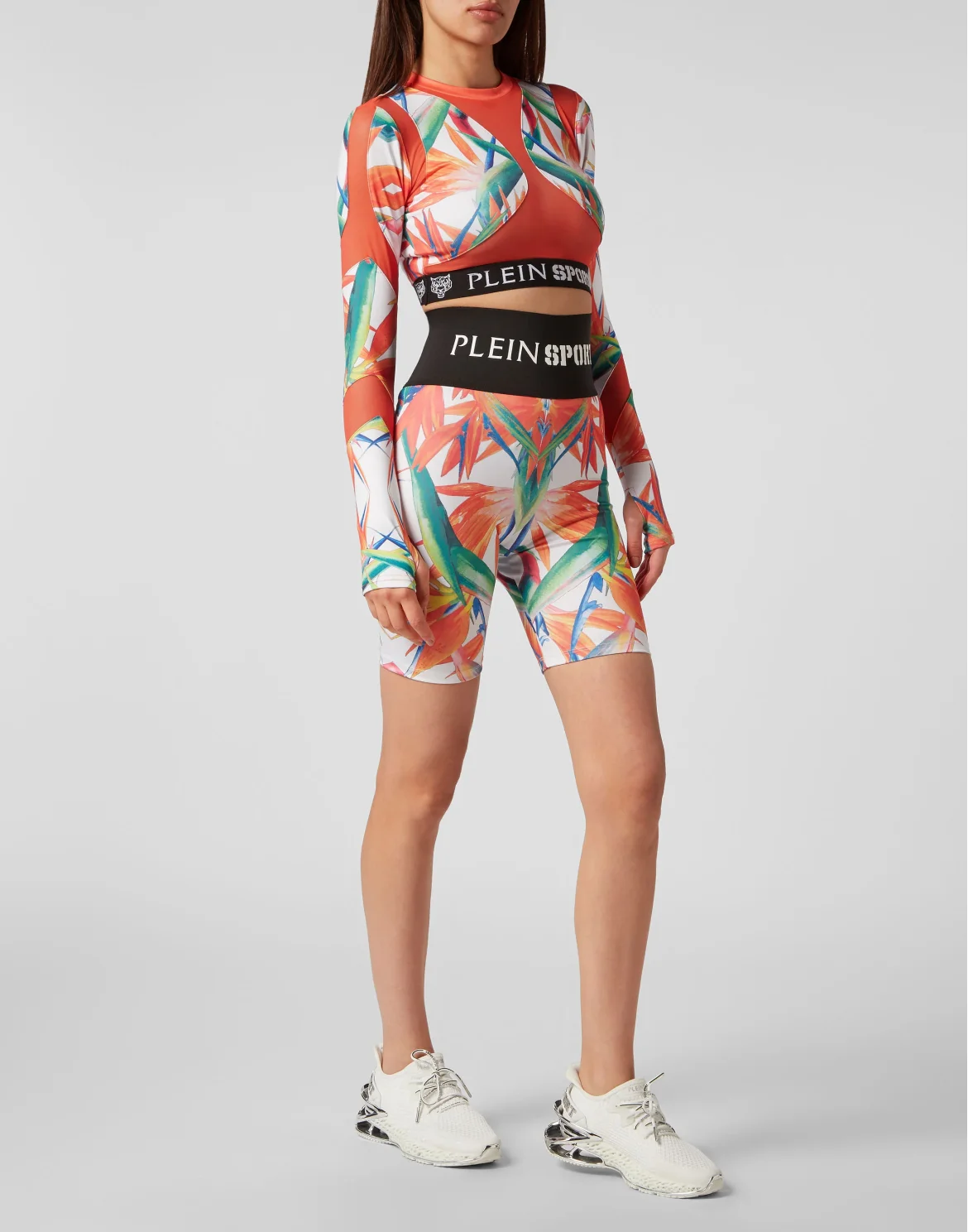 Jogging Crop Top LS, цвет: Мультиколор