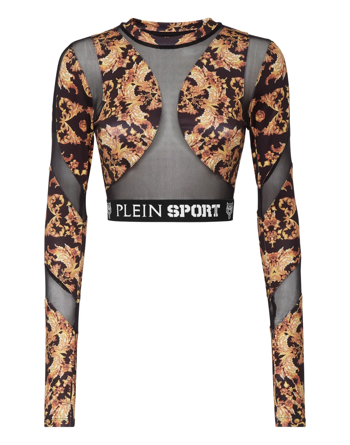 Jogging Crop Top LS Baroque, цвет: Черный