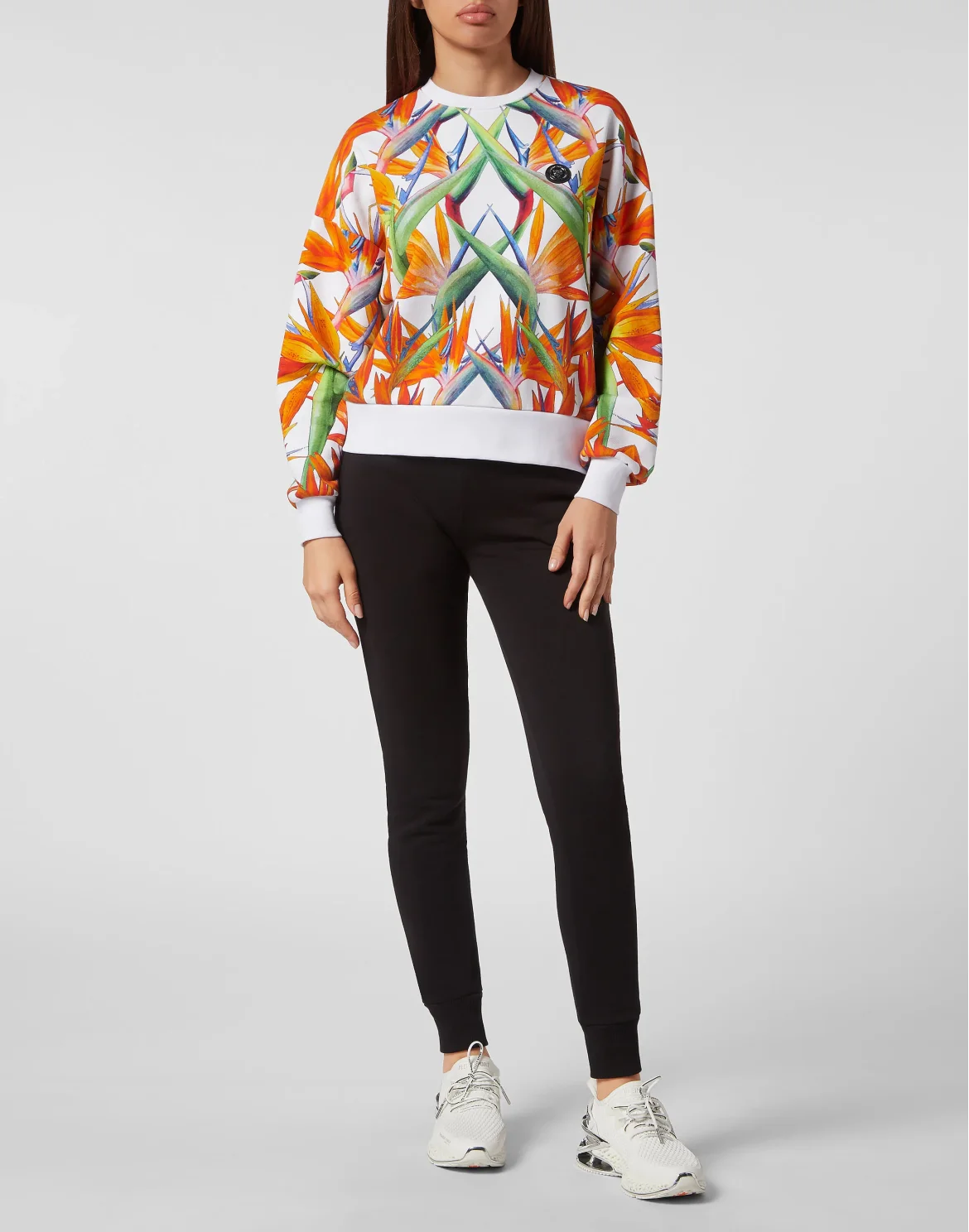 Cropped Sweatshirt LS, цвет: Мультиколор