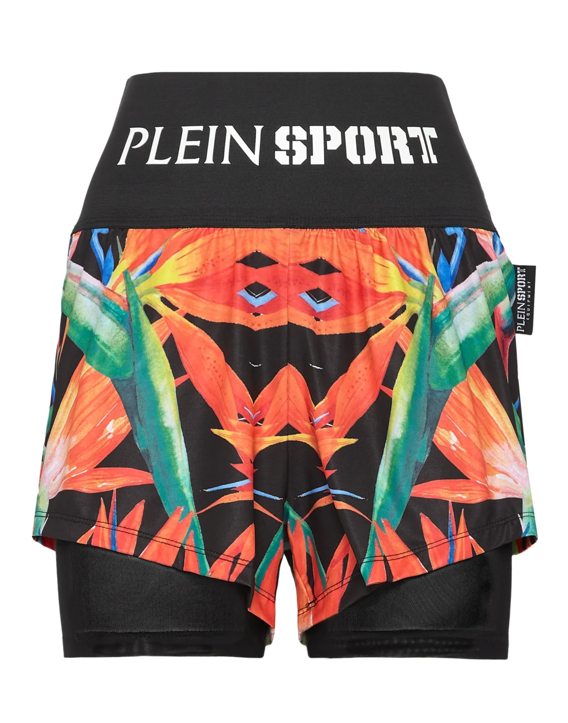 Double-layered jogging shorts, цвет: Черный