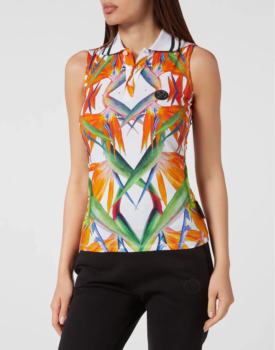 Sleeveless Polo shirt, цвет: Мультиколор