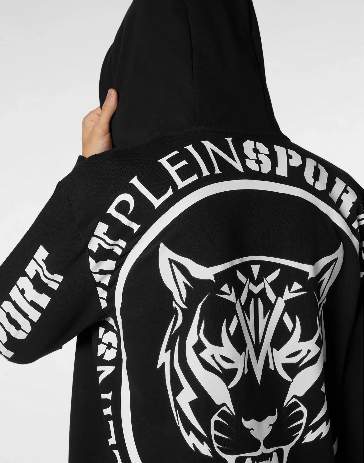 Hoodie Sweatjacket Carbon Tiger, цвет: Черный
