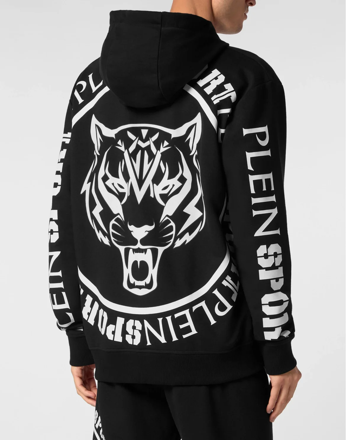 Hoodie Sweatjacket Carbon Tiger, цвет: Черный
