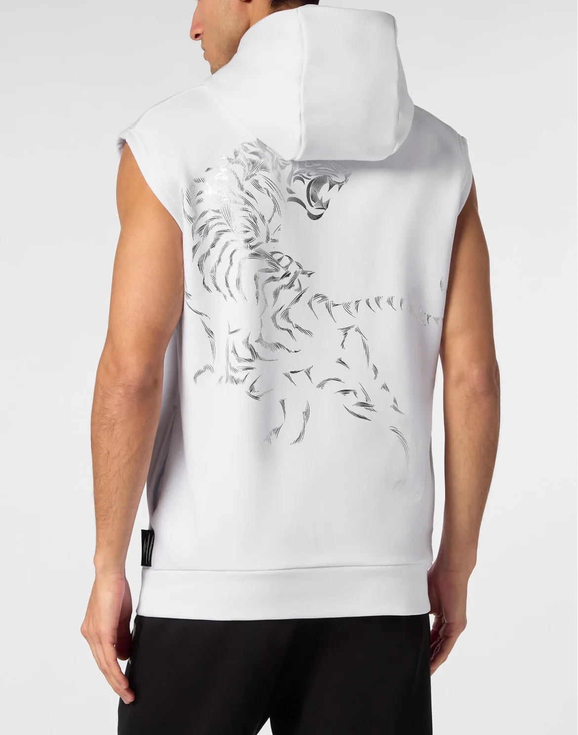 Sleeveless Sweatshirt Tiger, цвет: Белый