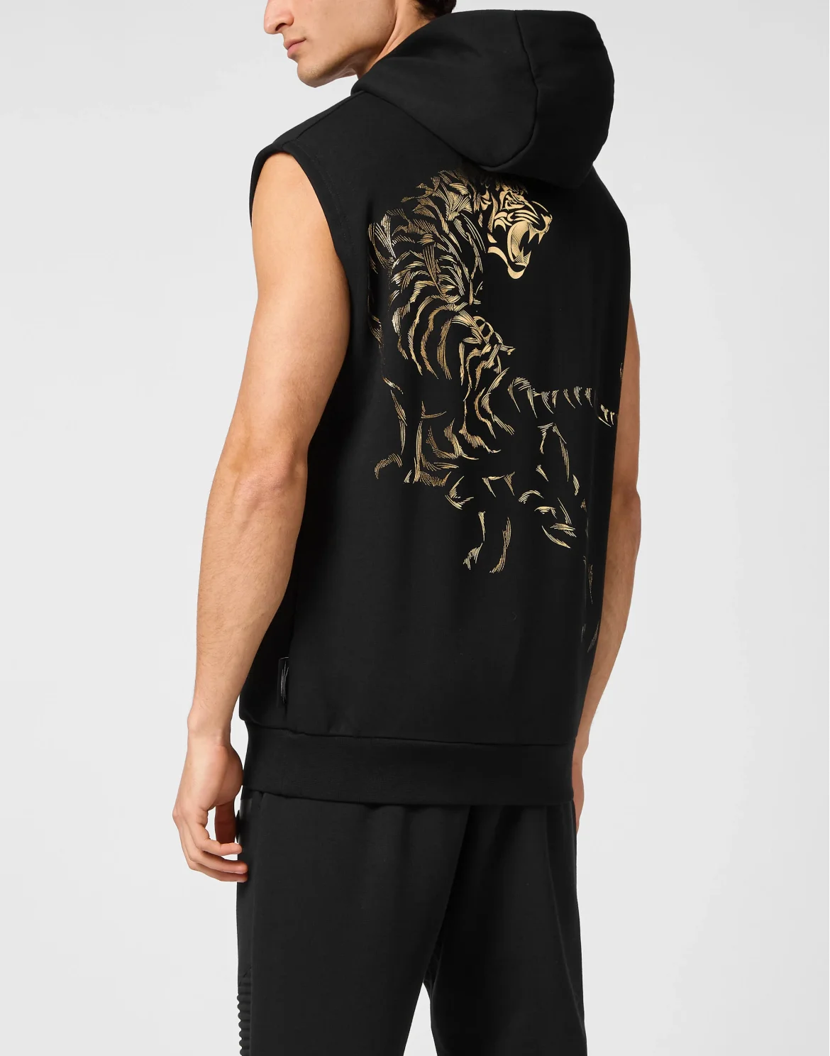 Sleeveless Sweatshirt Tiger, цвет: Черный