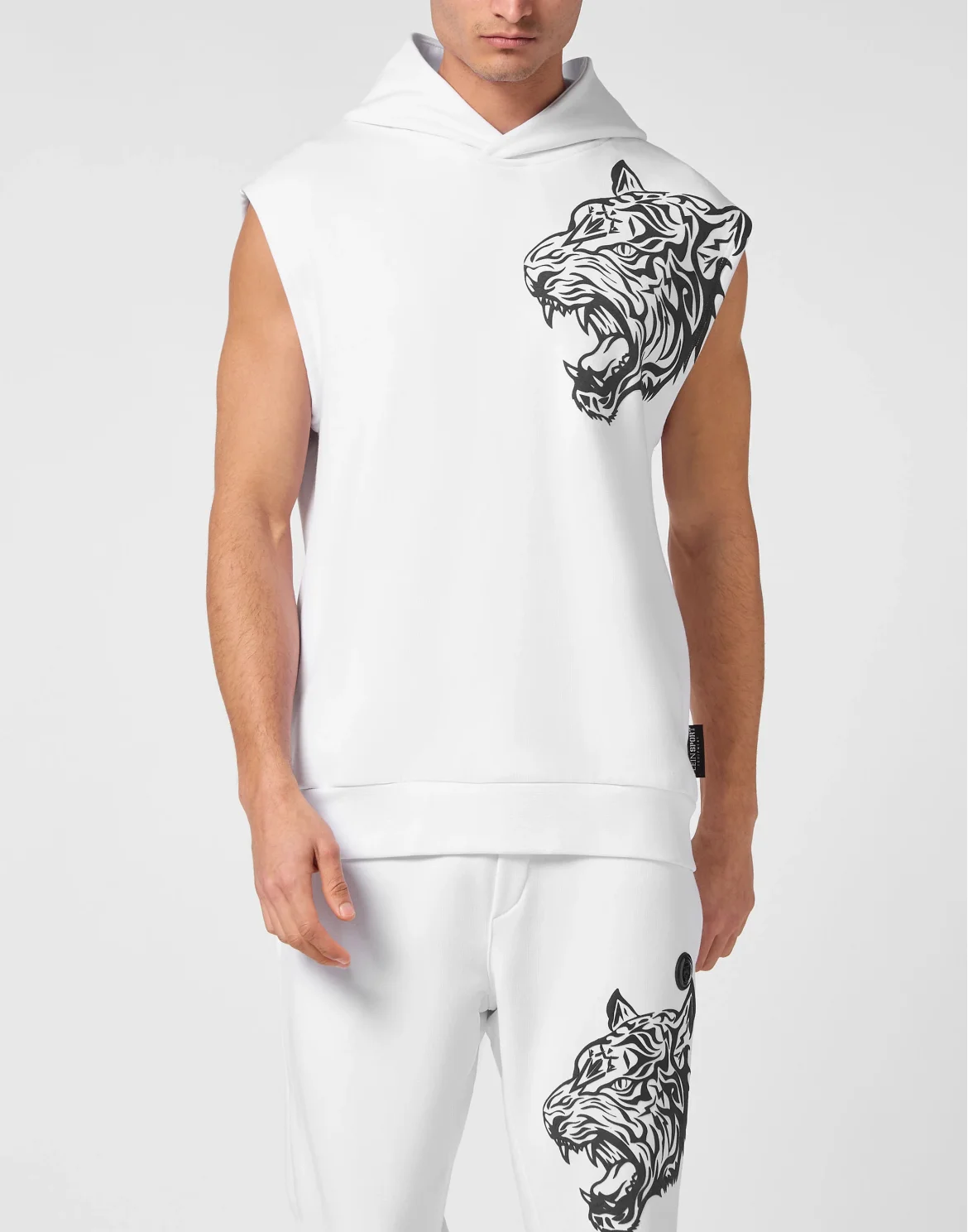 SLEEVELESS SWEATER Tiger, цвет: Белый