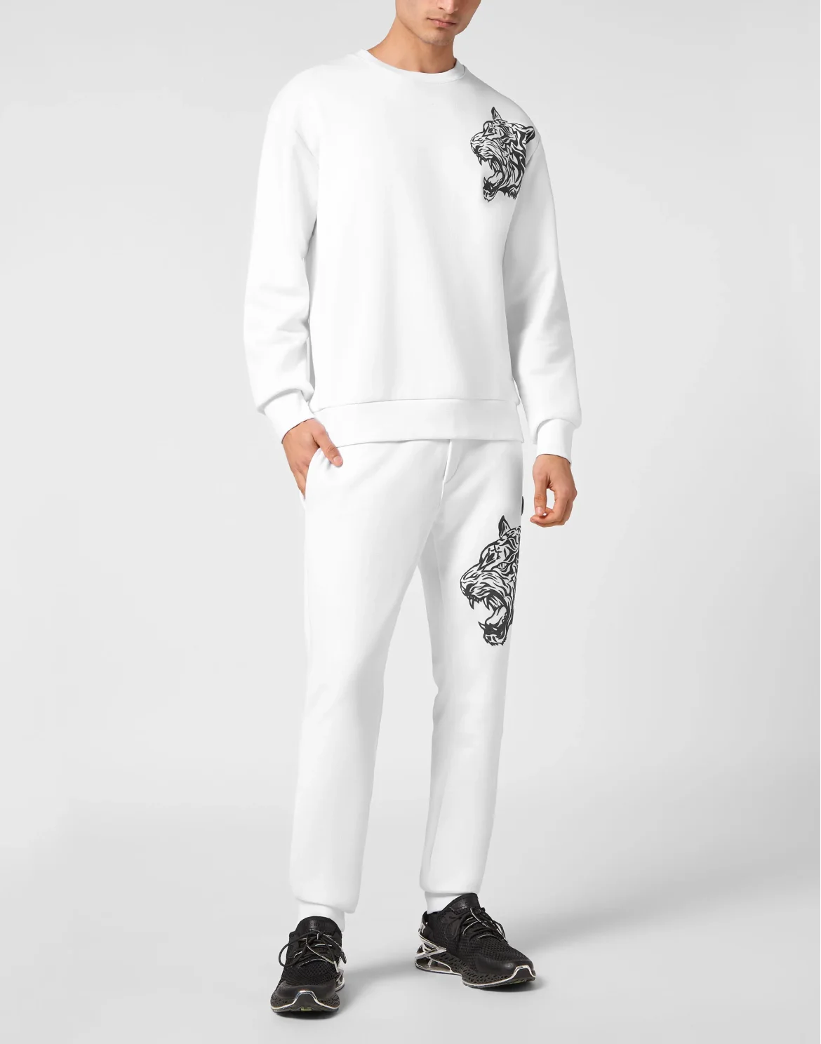 Roundneck Sweatshirt Tiger, цвет: Белый
