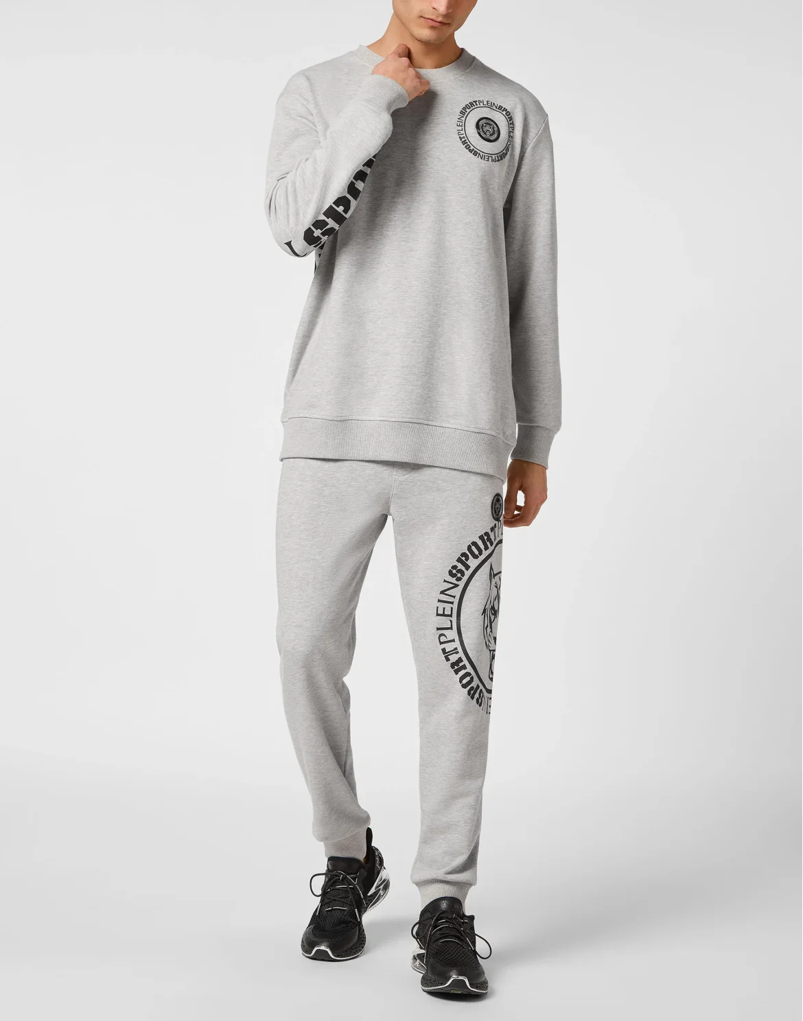 Sweatshirt Round Neck Carbon Tiger, цвет: Серый