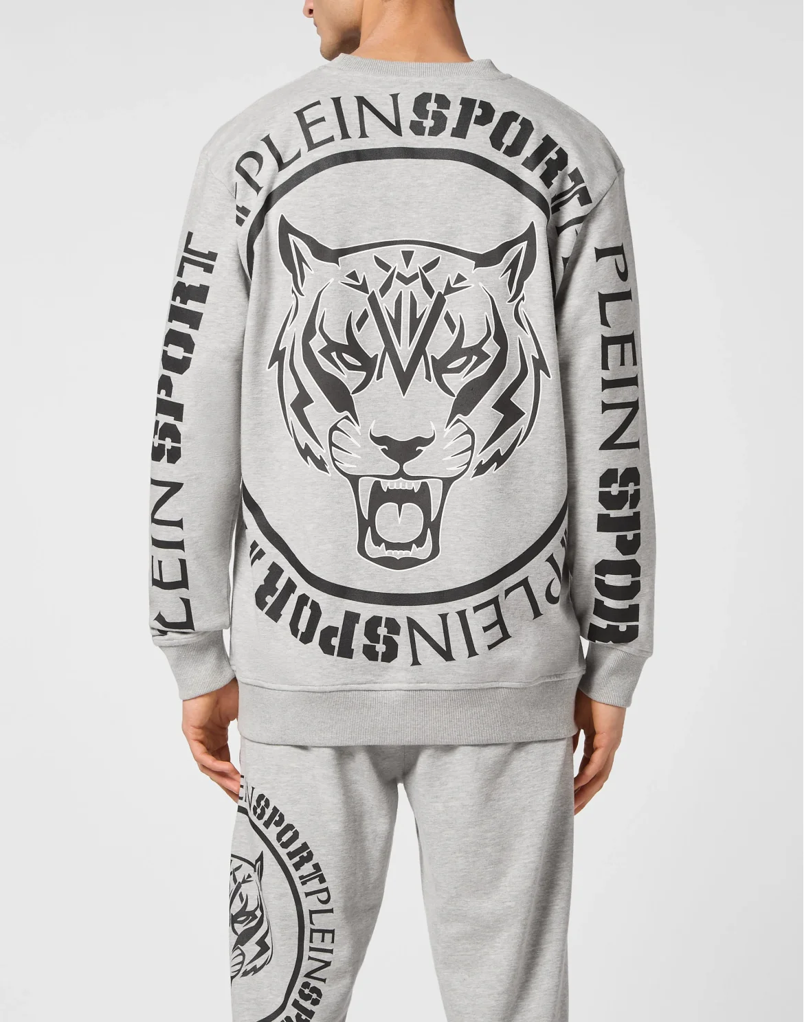 Sweatshirt Round Neck Carbon Tiger, цвет: Серый