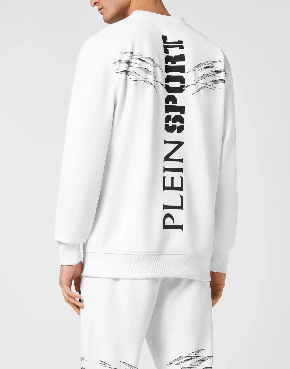 Sweatshirt Round Neck Scratch, цвет: Белый