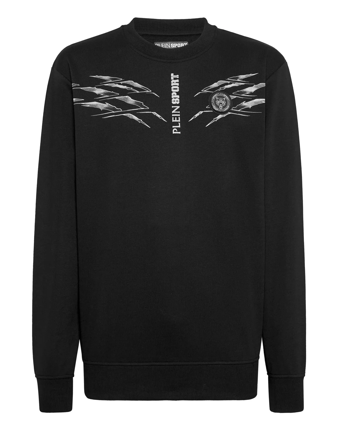 Sweatshirt Round Neck Scratch, цвет: Черный