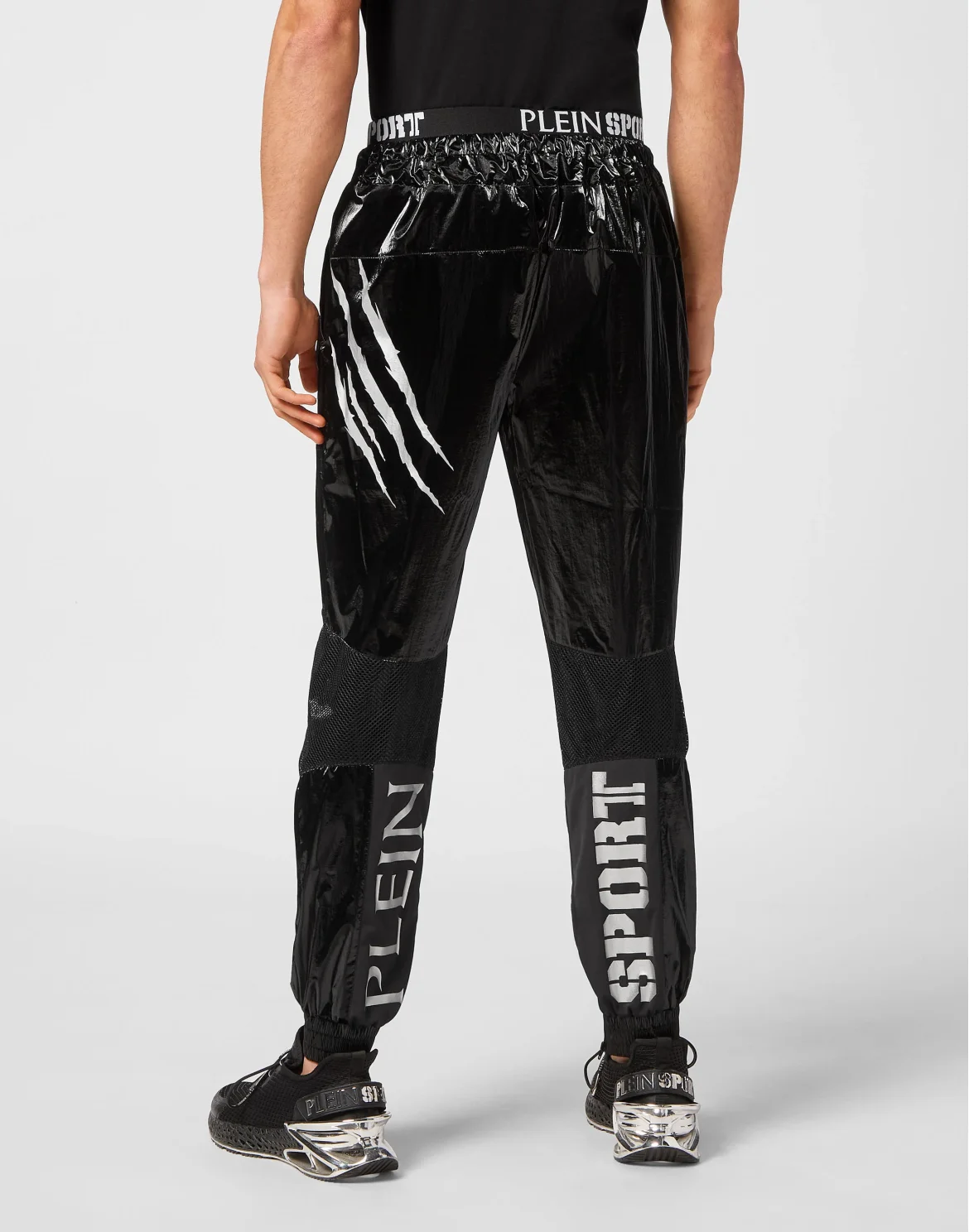 Nylon Crease Jogging Trousers, цвет: Черный