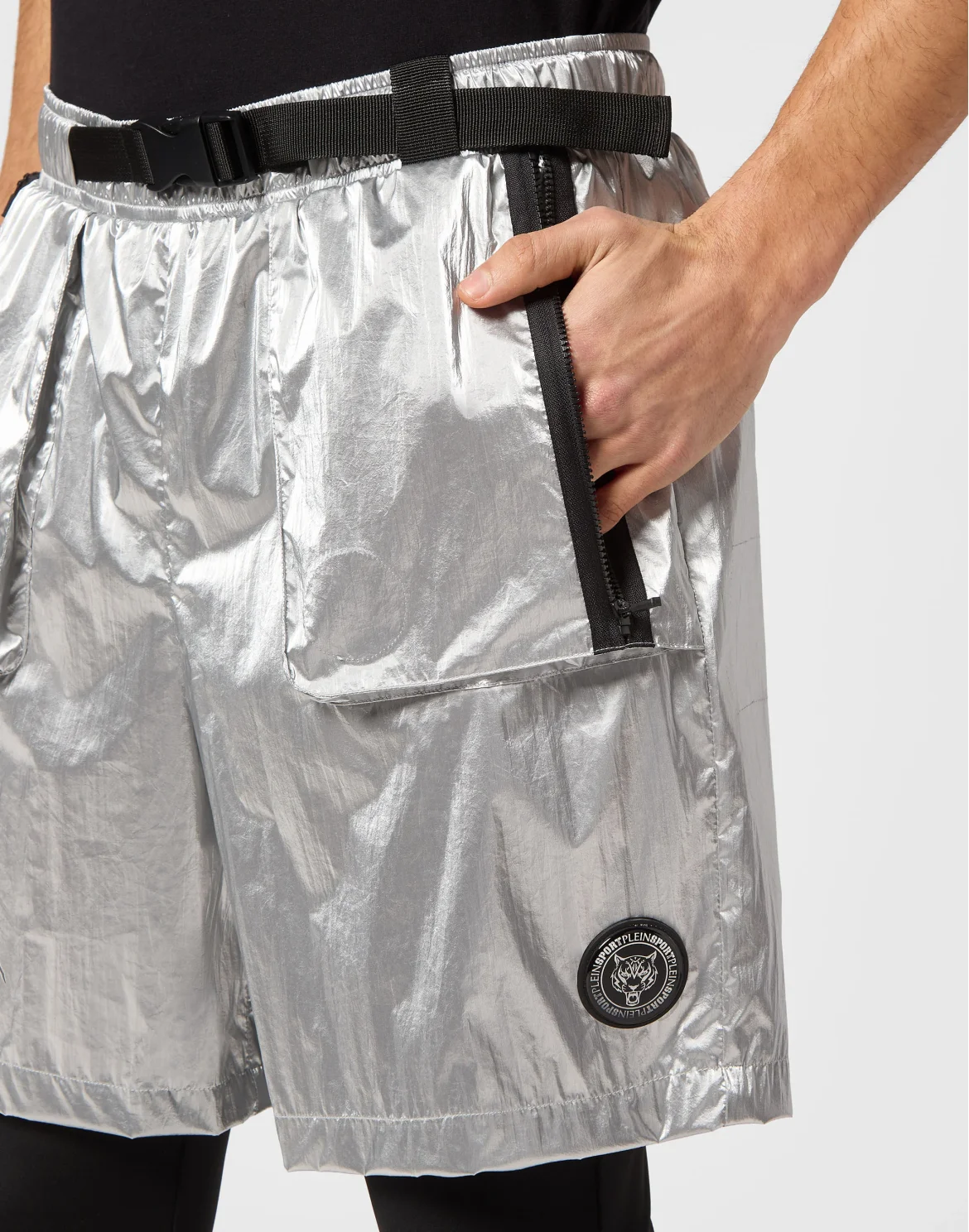 Nylon Crease Running Pants, цвет: Серебристый