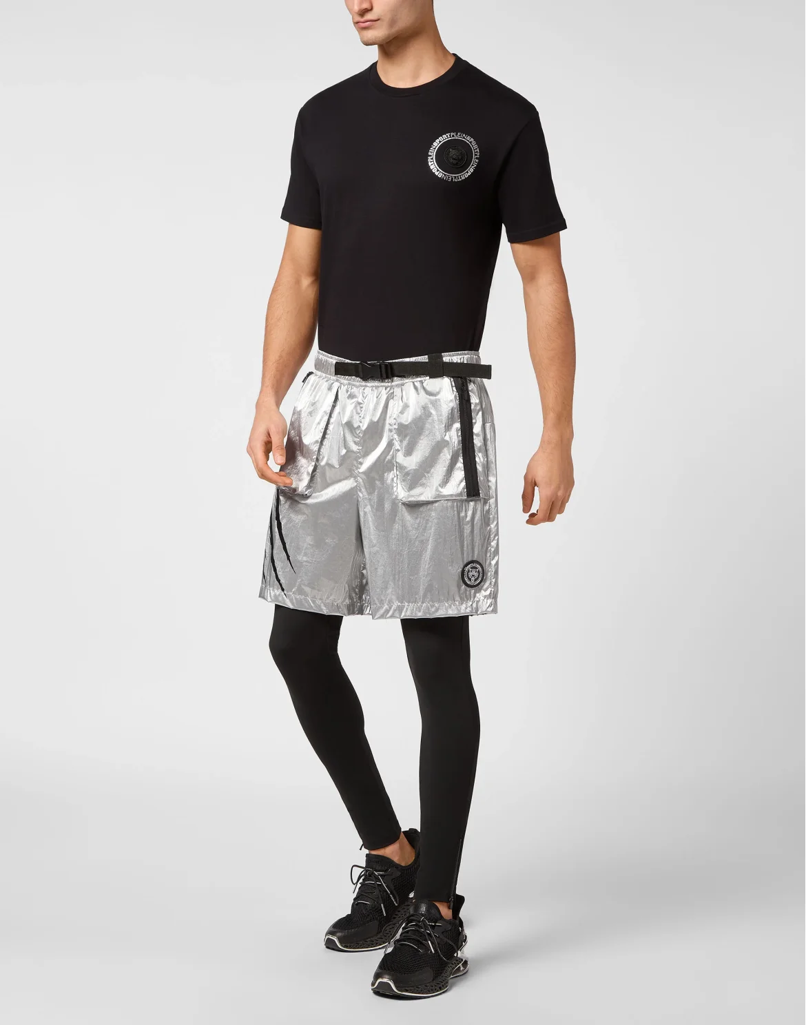 Nylon Crease Running Pants, цвет: Серебристый