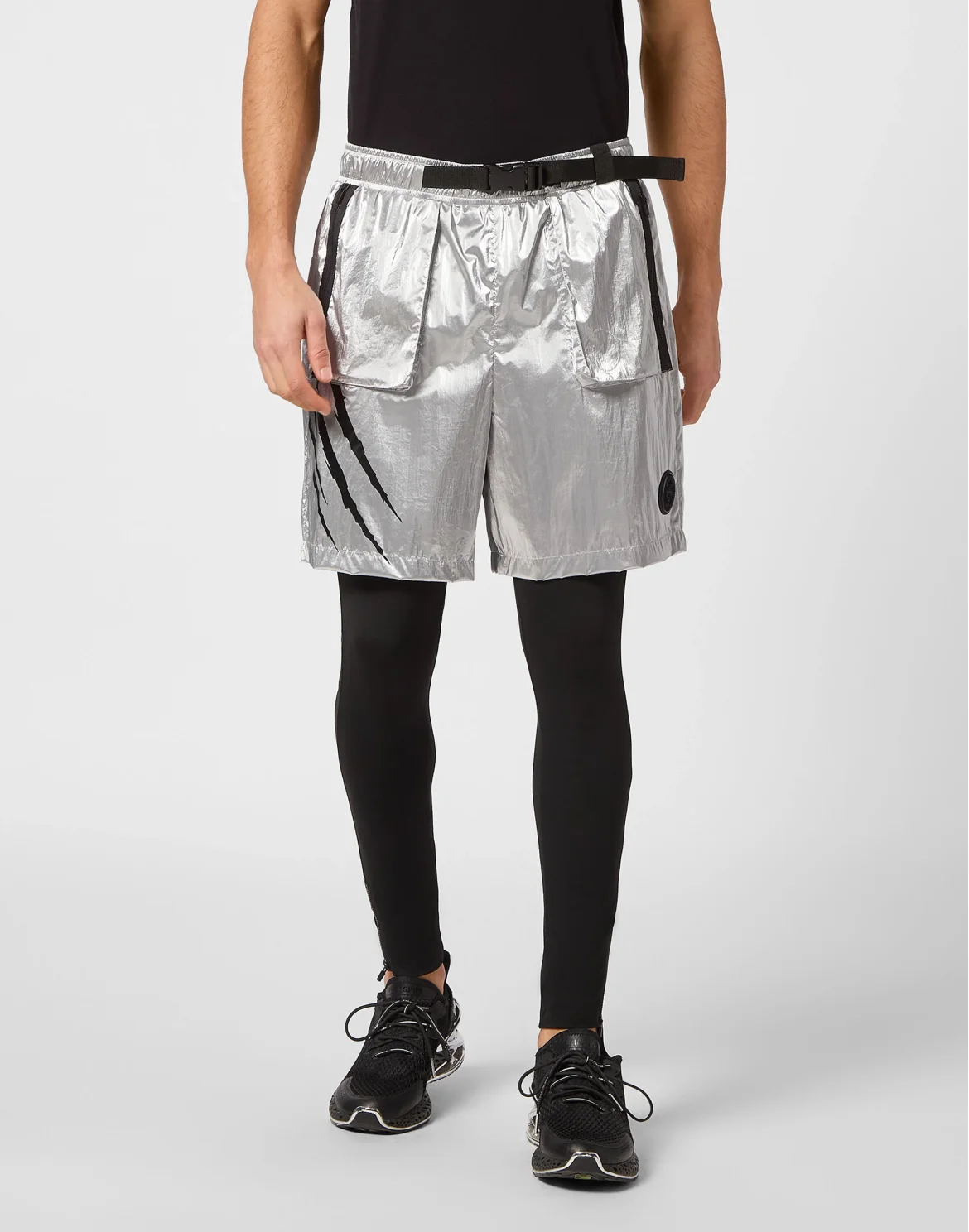 Nylon Crease Running Pants, цвет: Серебристый