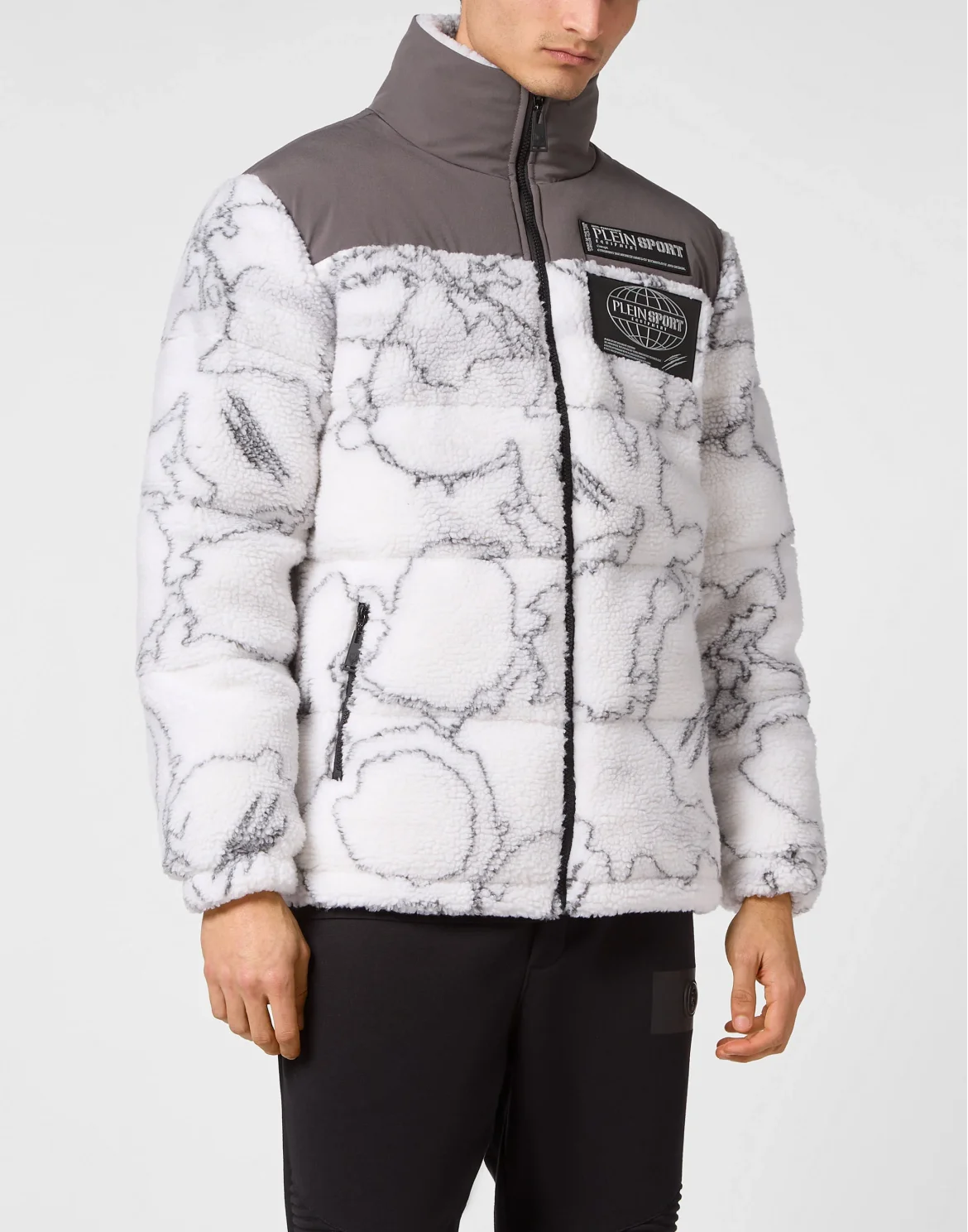 Nylon Teddy Puffer Jacket Lunar, цвет: Белый