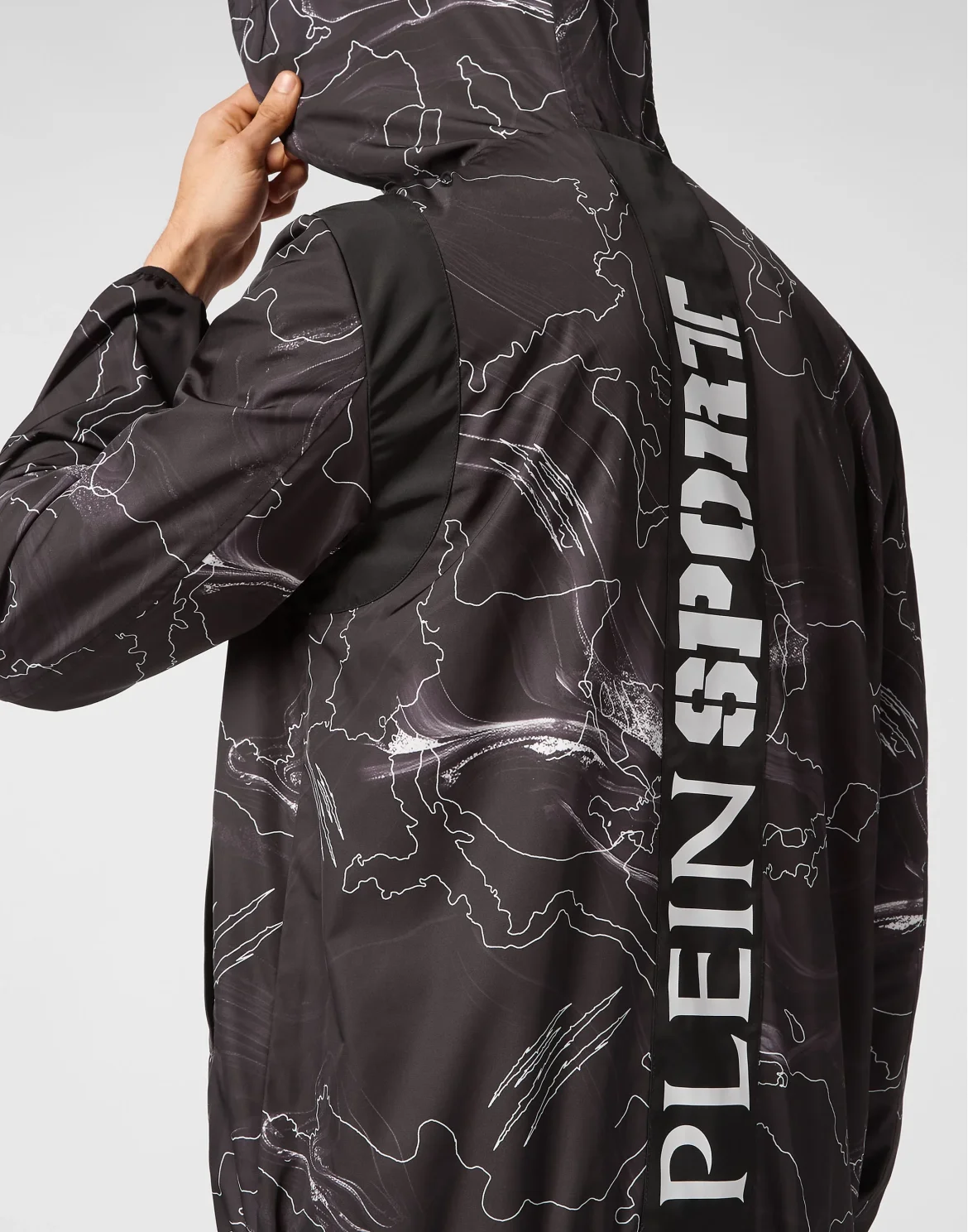 Nylon Windbreaker Lunar, цвет: Черный