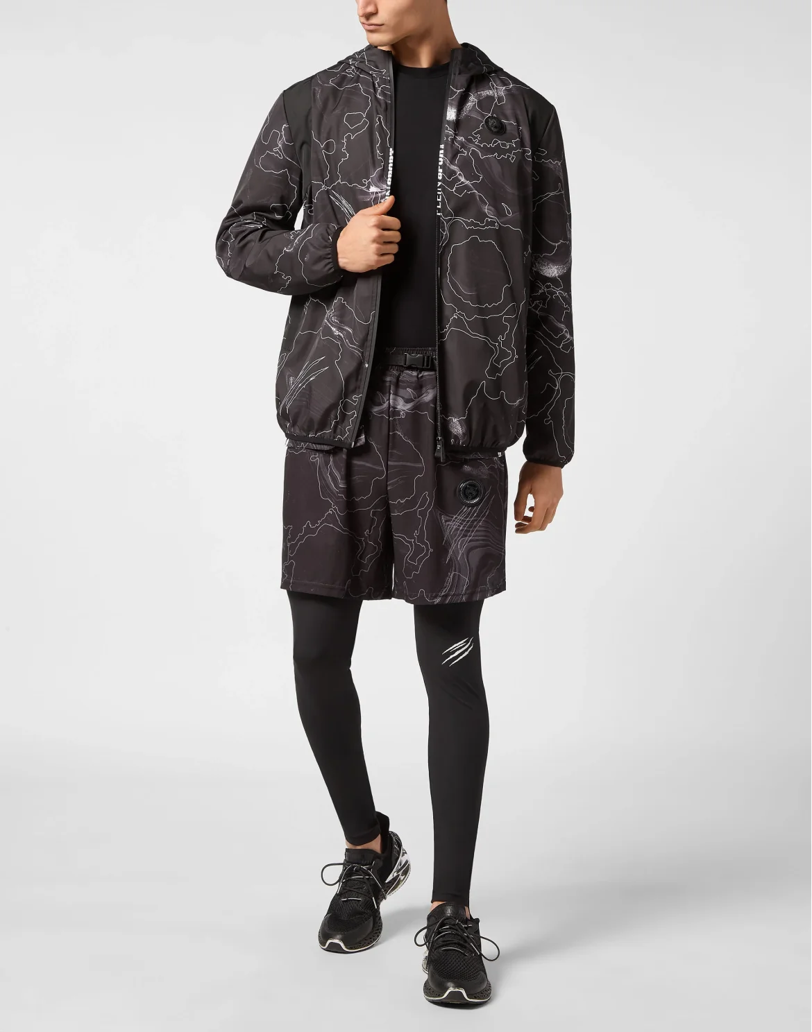 Nylon Windbreaker Lunar, цвет: Черный