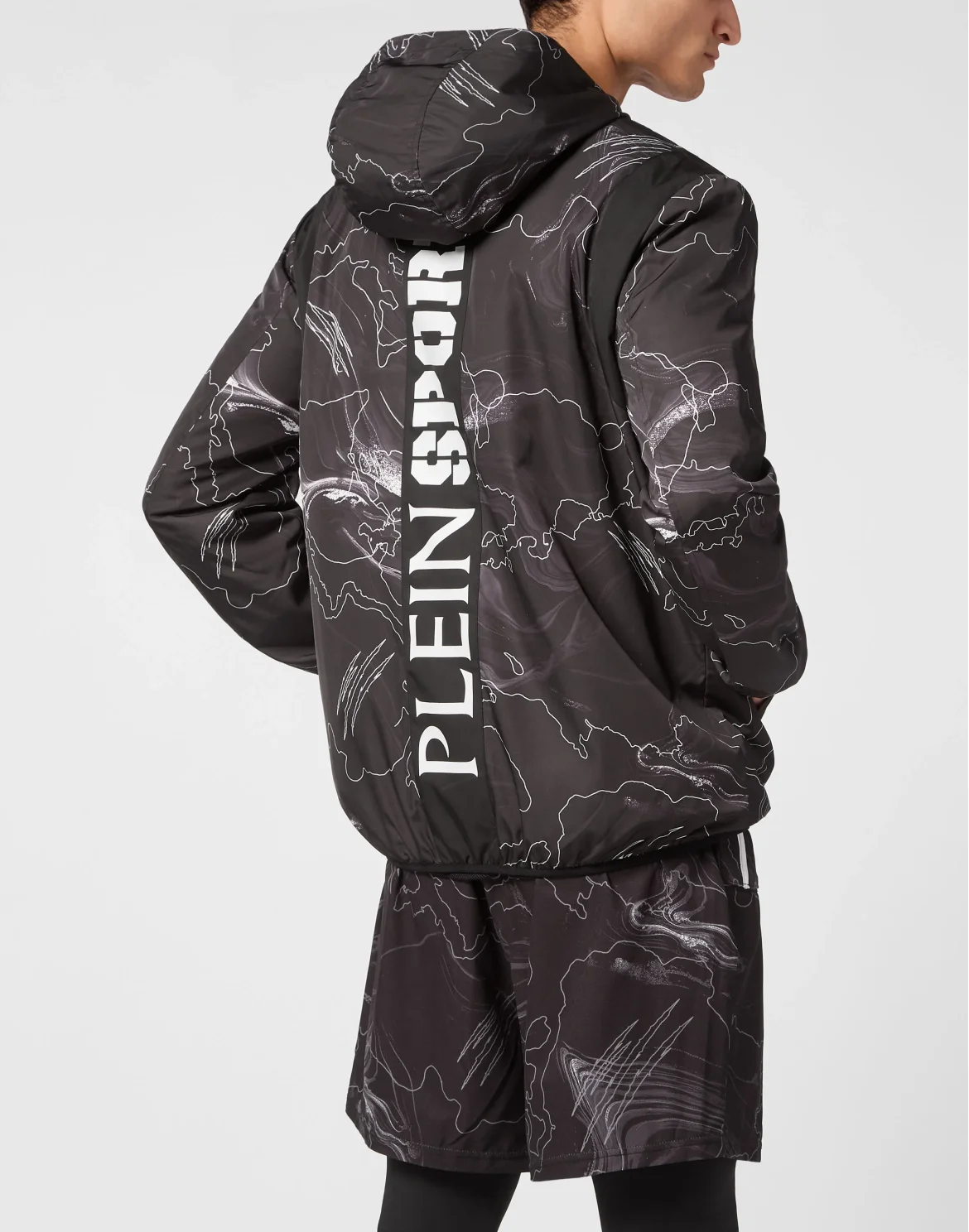 Nylon Windbreaker Lunar, цвет: Черный