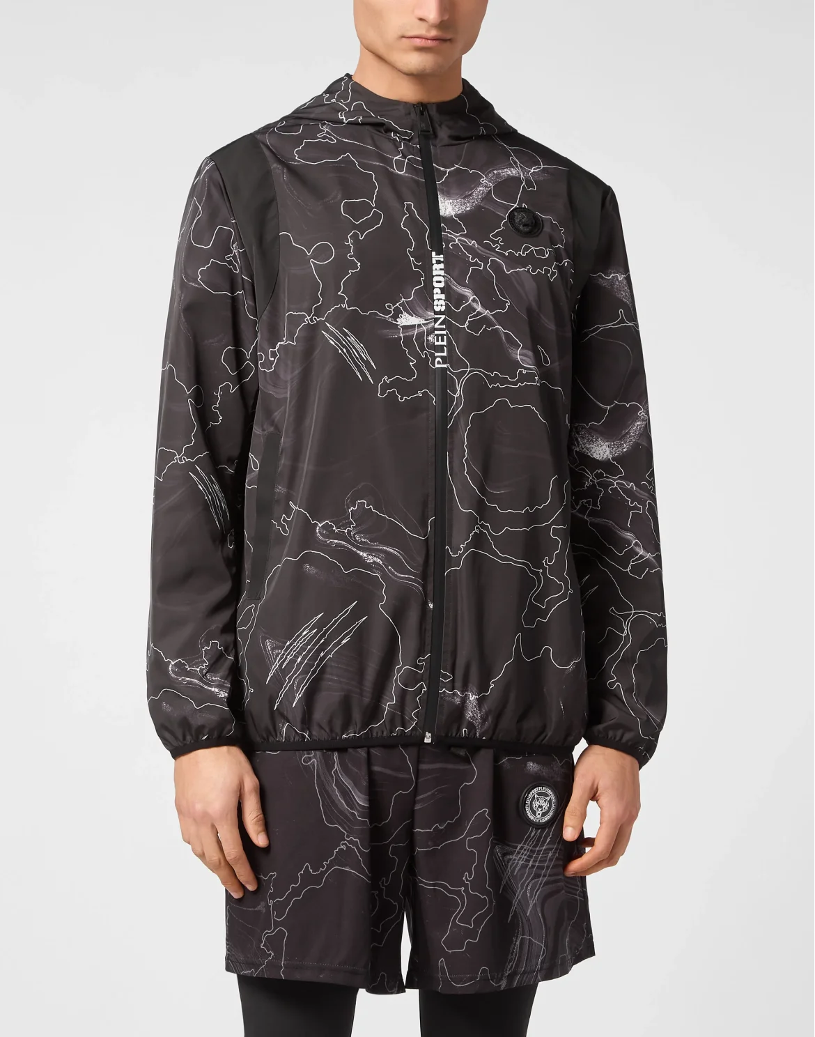 Nylon Windbreaker Lunar, цвет: Черный