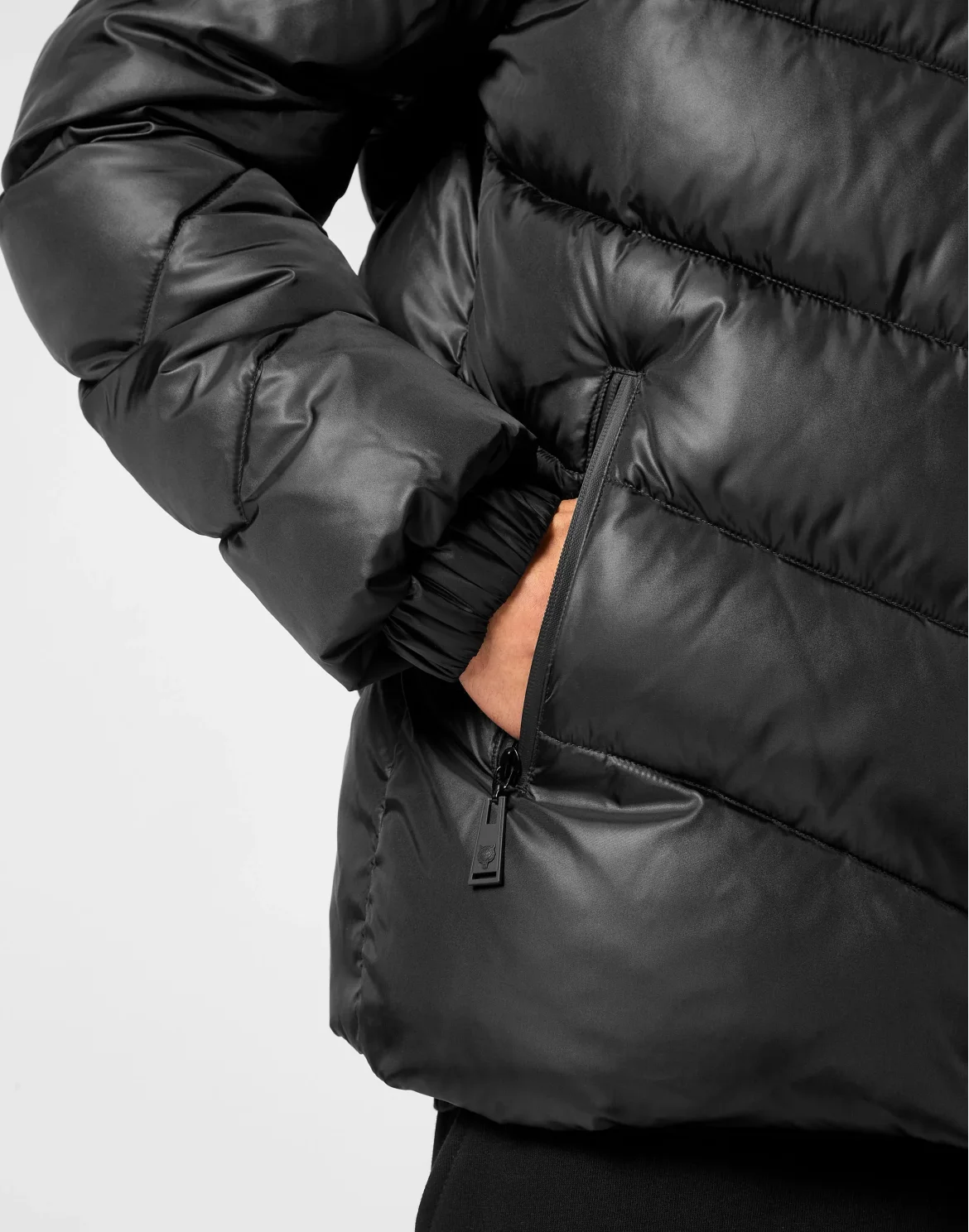 Nylon Puffer Jacket, цвет: Черный