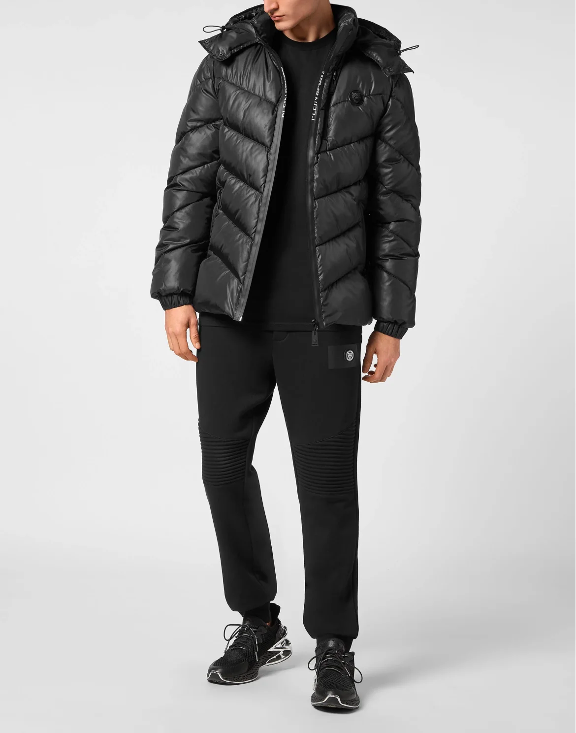 Nylon Puffer Jacket, цвет: Черный