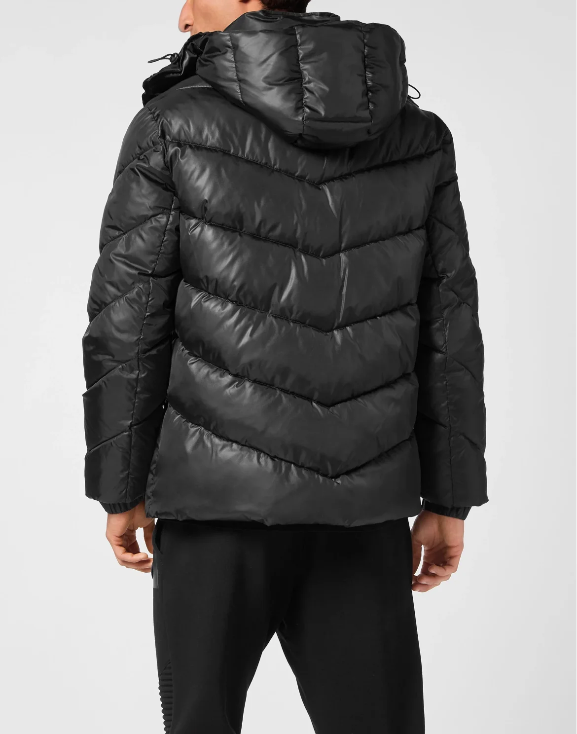 Nylon Puffer Jacket, цвет: Черный