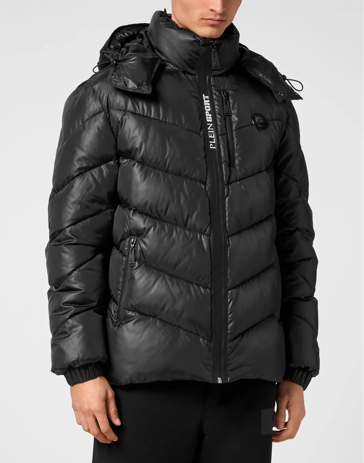 Nylon Puffer Jacket, цвет: Черный