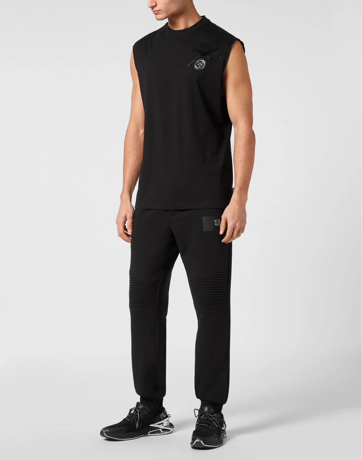 SLEEVELESS T-shirt, цвет: Черный