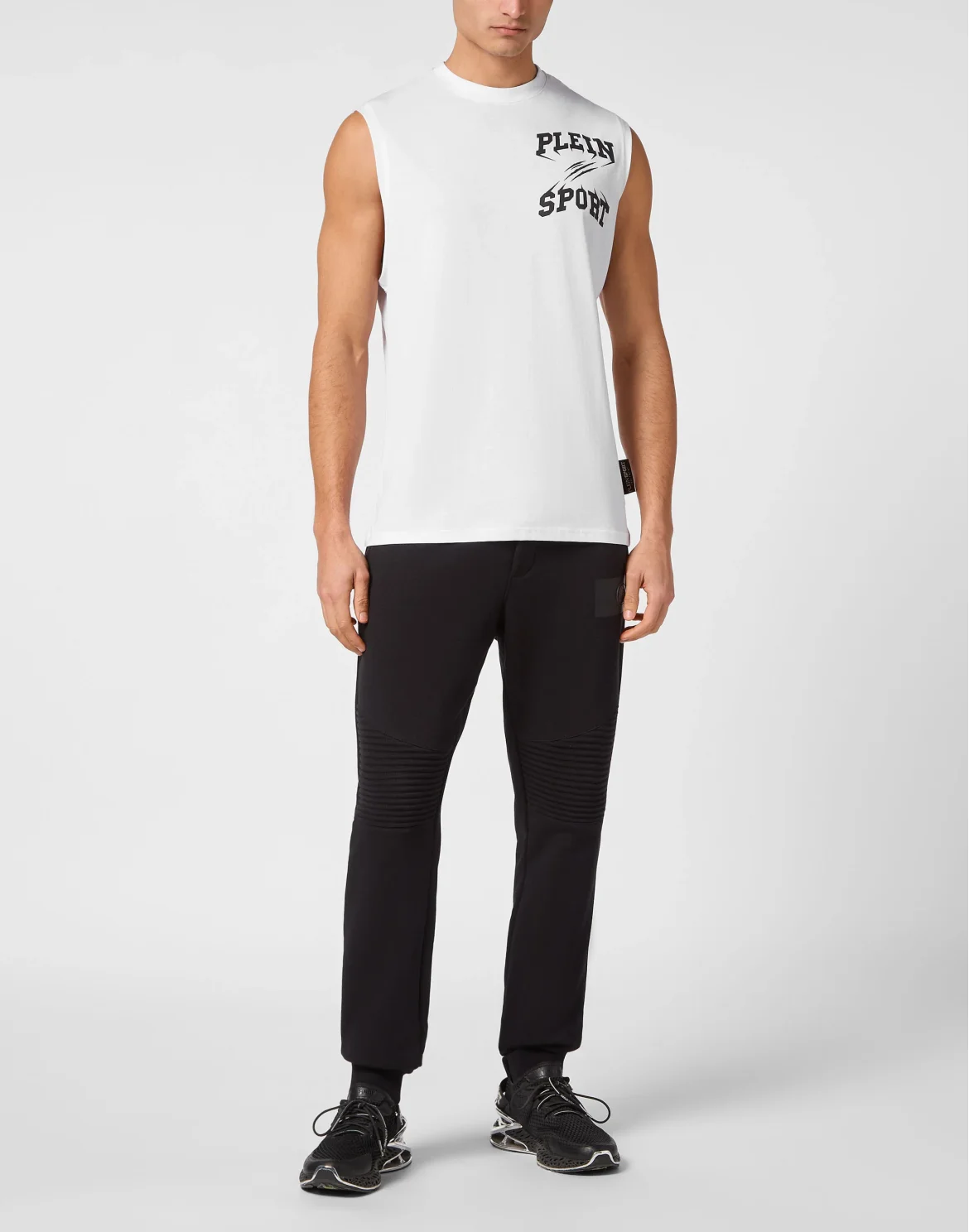 Sleeveless T-shirt, цвет: Черный